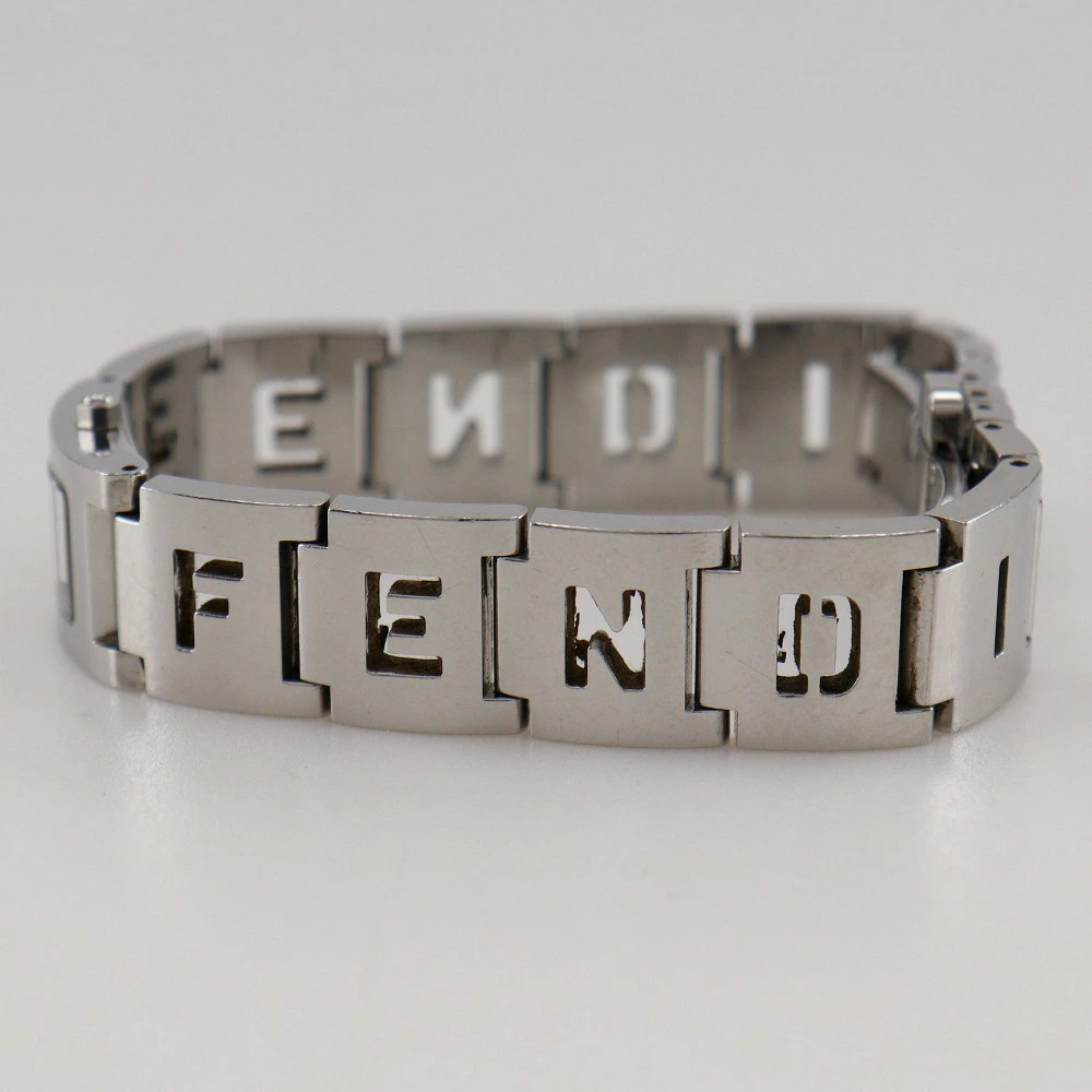 FENDI Orologi wristwatch 3150L Stainless Steel Silver Quartz Analog Blue Dial Ol