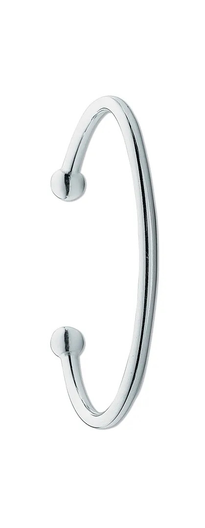 Torque Bangle Sterling Silver 4mm Torgue Womens Jewellery