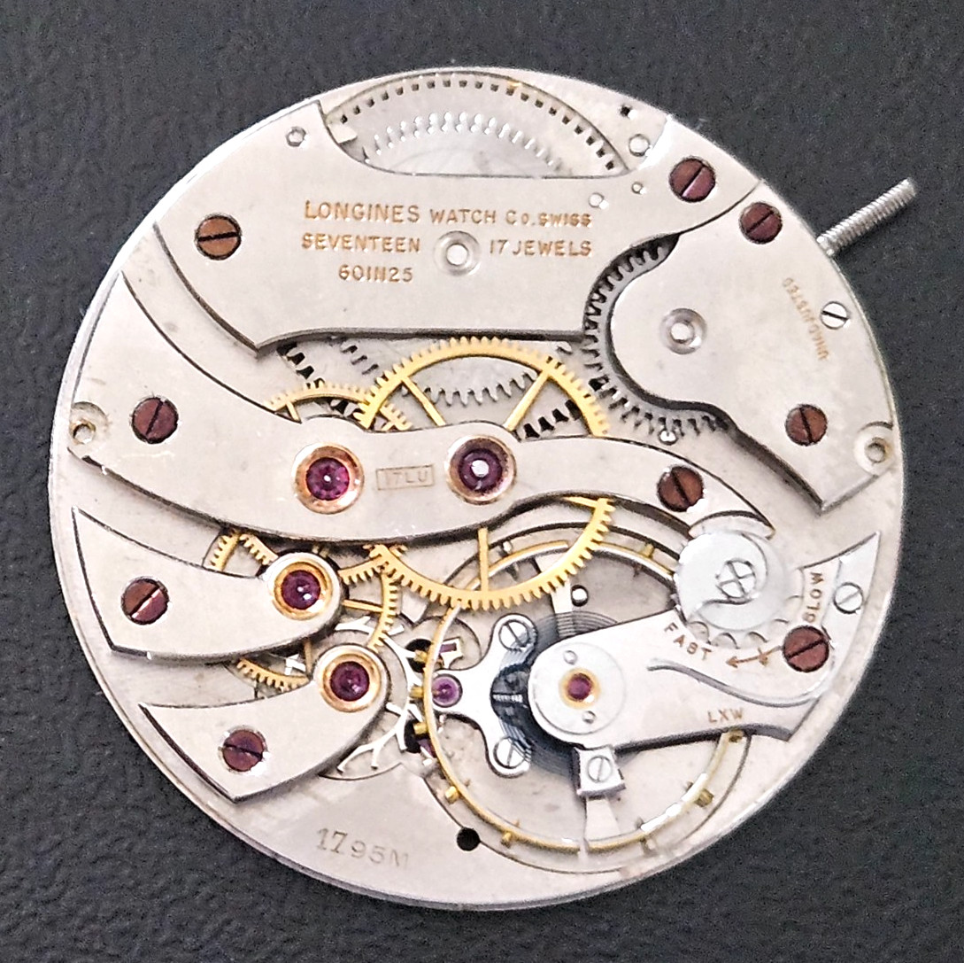 LONGINES 17LU 17.95M 17J Watch Movement (REMOVED FROM GOLD CASE/BALANCE RUNS) 66