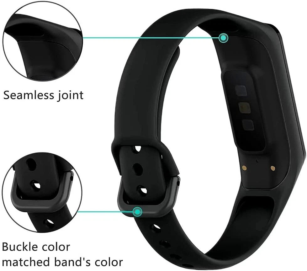 6 Pack Replacement Bands Compatible with Samsung Galaxy Fit 2 SM-R220 for Women