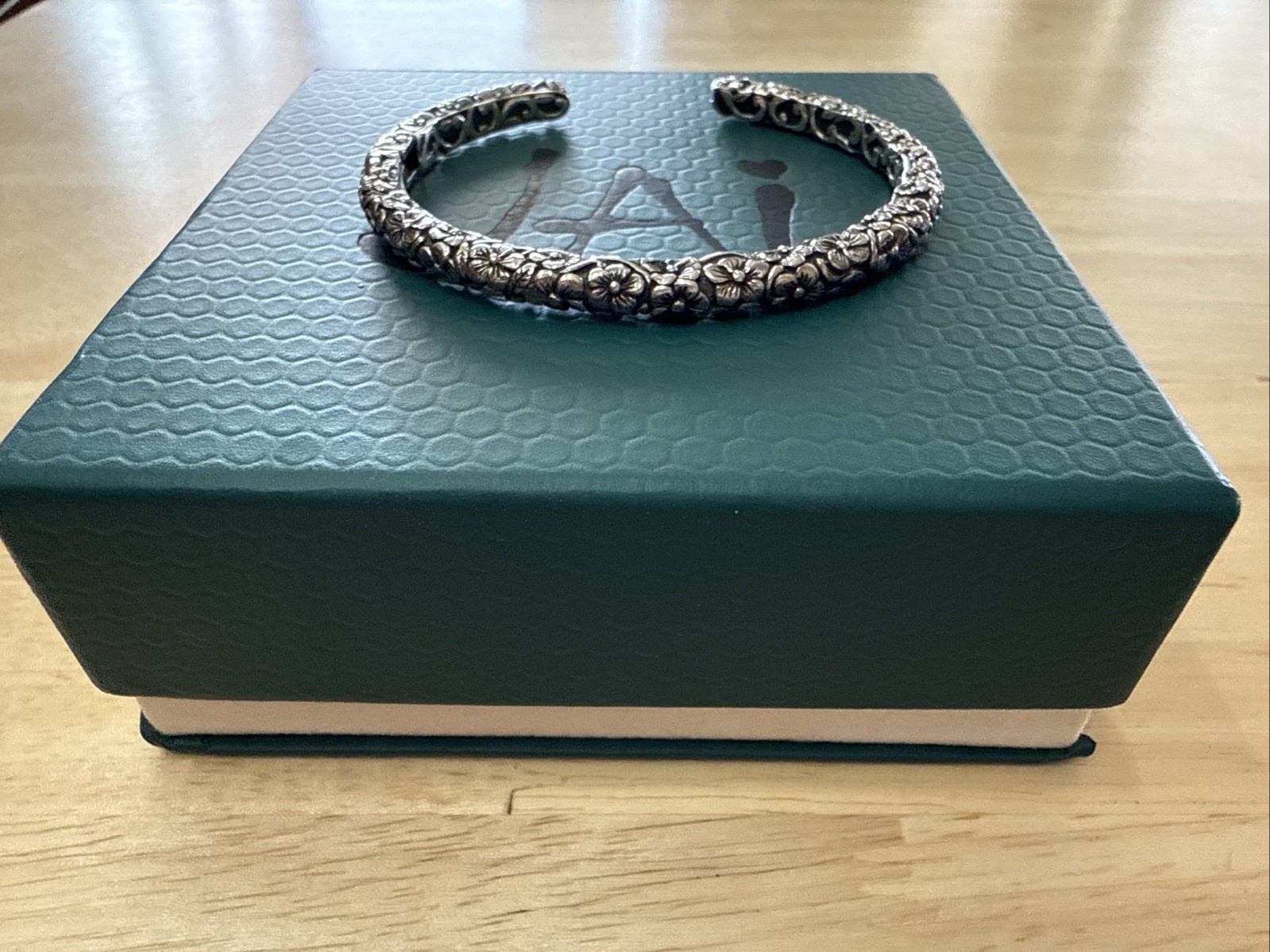 Jai John Hardy Floral Cuff Bracelet size small