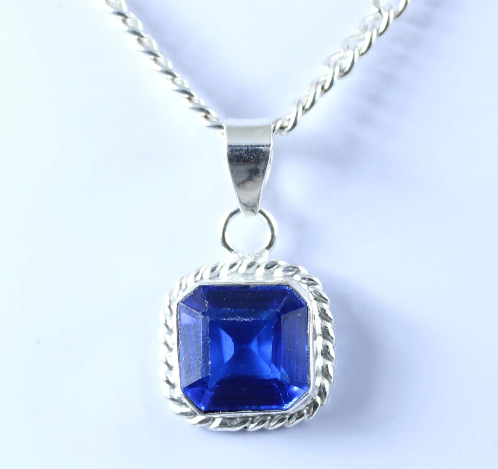 Veterans Day 14.85 Ct Natural Octagon D Block Tanzanite Gems Certified Pendant