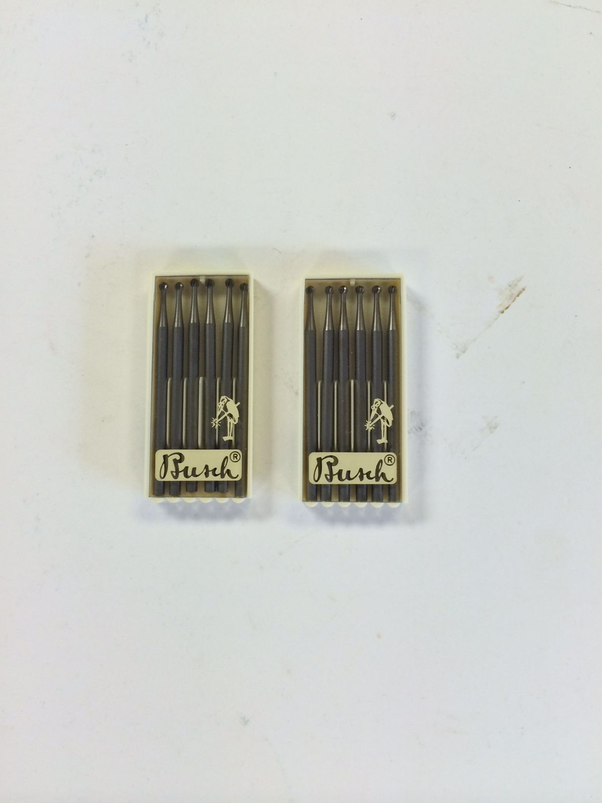 Ball Burs, Busch Burs, Figure 1 020 Ball Burs, Lot Of 12 Pieces (2-packs) NOS