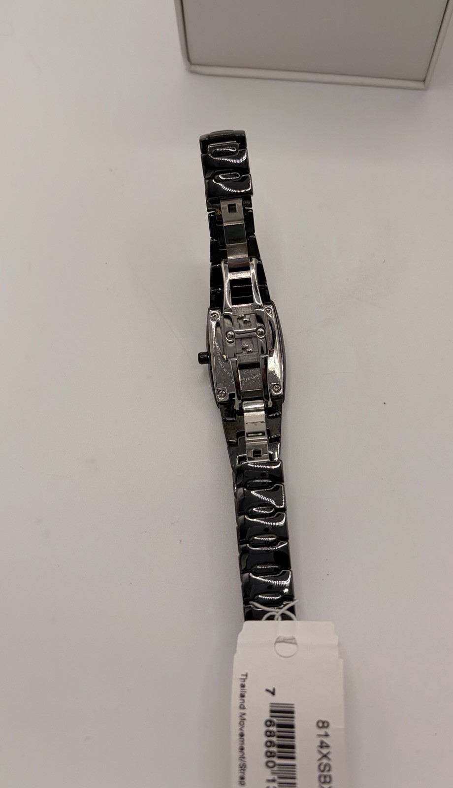 Skagen Ladies Black Dial Swarovski Crystal Black Ceramic Watch 814XSBXC1