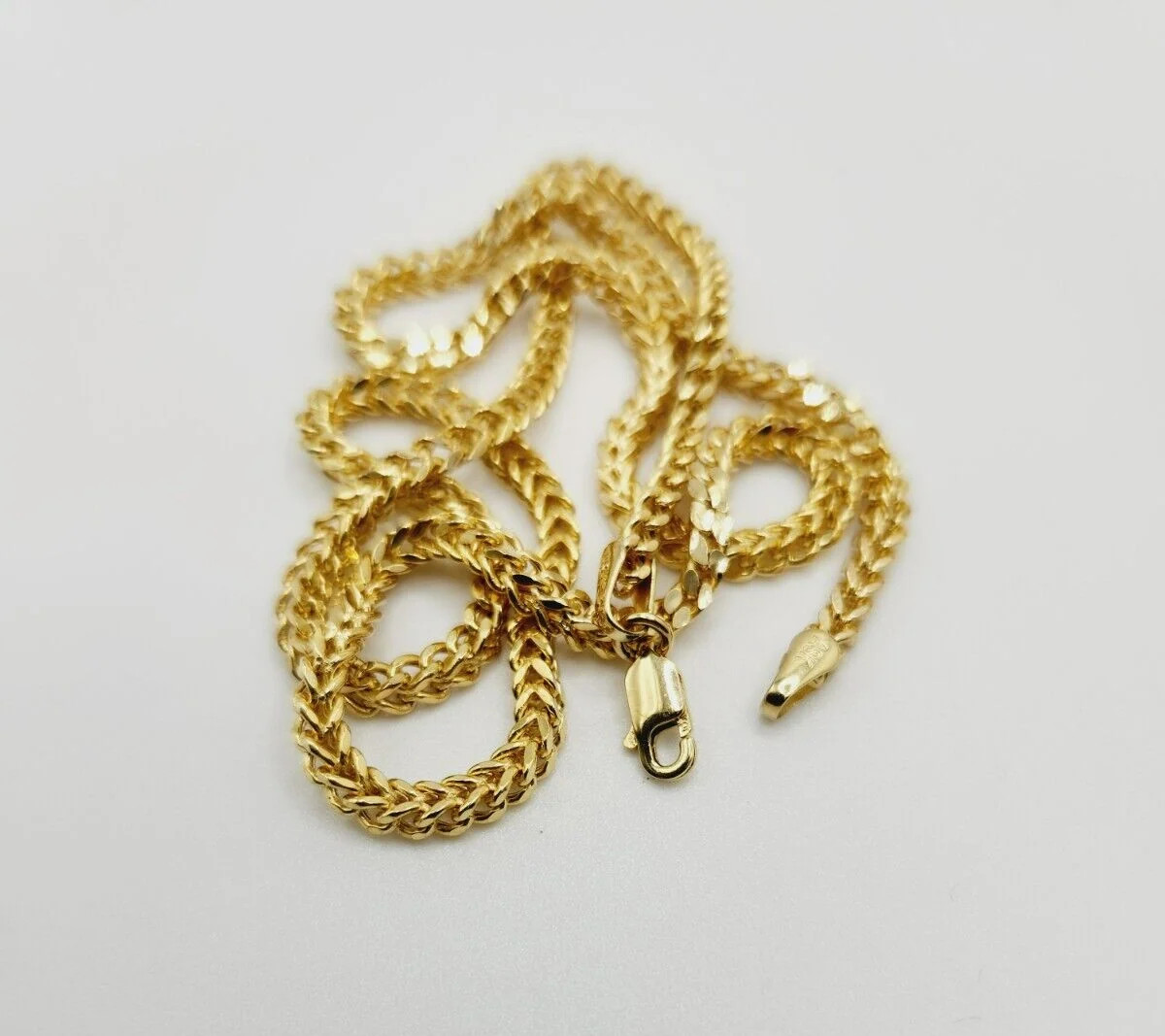 10KT Yellow Gold Hollow Franco Chain 20.0 “ x 3.12mm x 2.78 mm Lobster Clasp