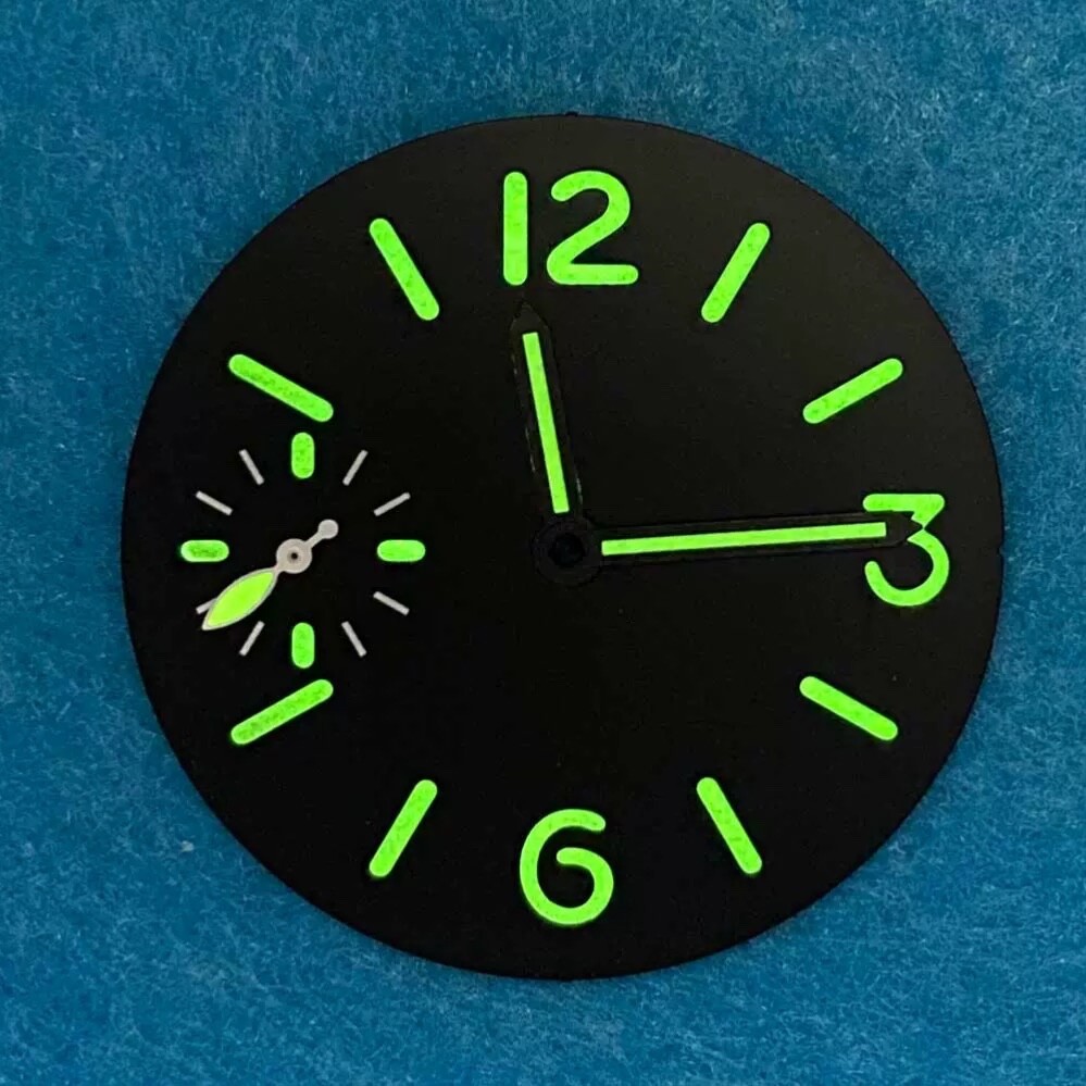 36mm Orange Luminous Watch Dial + Small Hand Set for ST3600 ETA 6497
