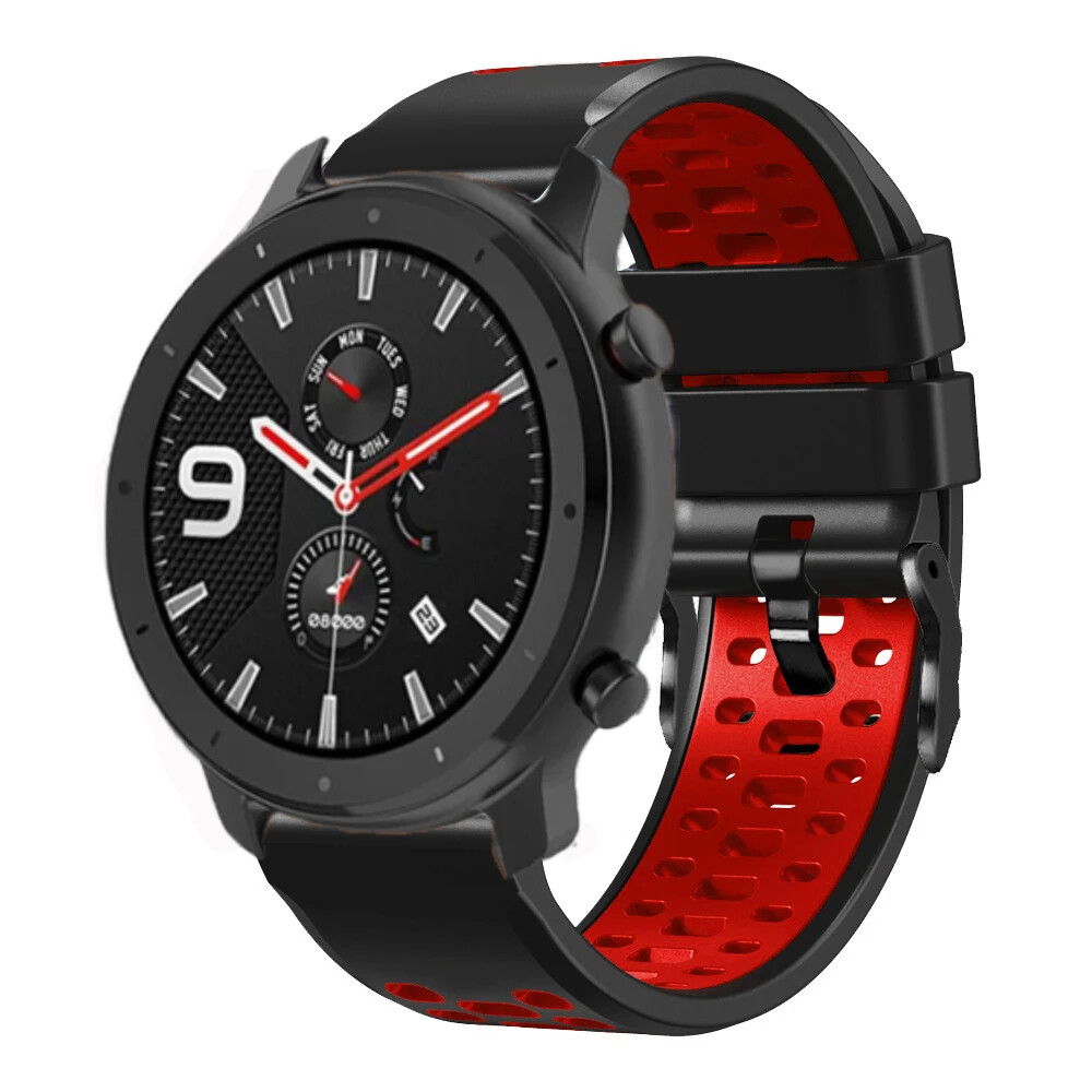 Silicone Band Strap for Amazfit GTR 4 3 Pro 2 2e 47mm Balance Stratos Pace 2 2S