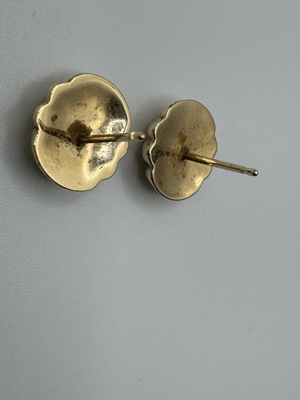 Vintage 90’s 14k Gold Knot Designed Stud small Earrings 0.82gr