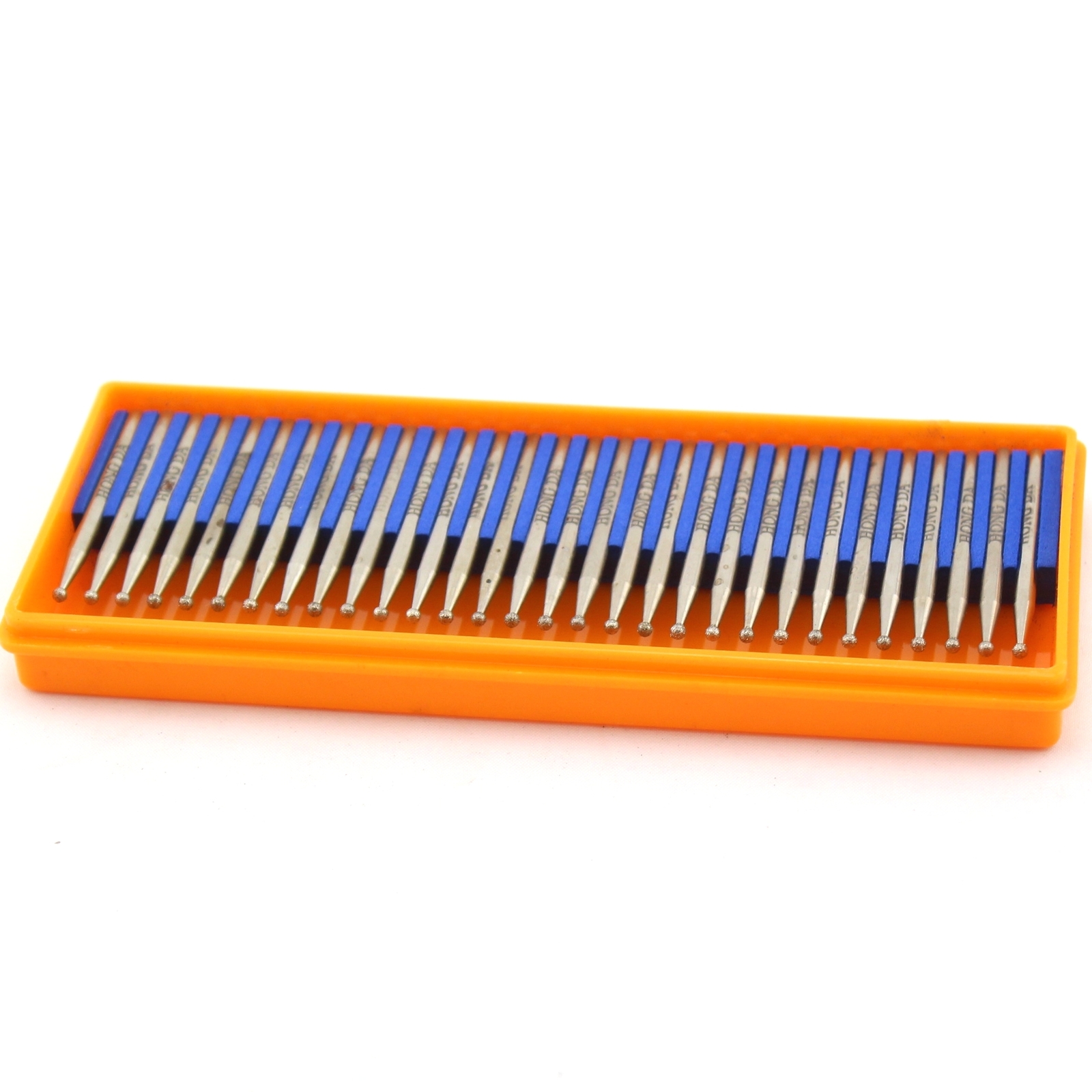 30Pcs Diamond Spherical Head 2 mm Drill Bits set for Engraving Tool Shank 1/8 in