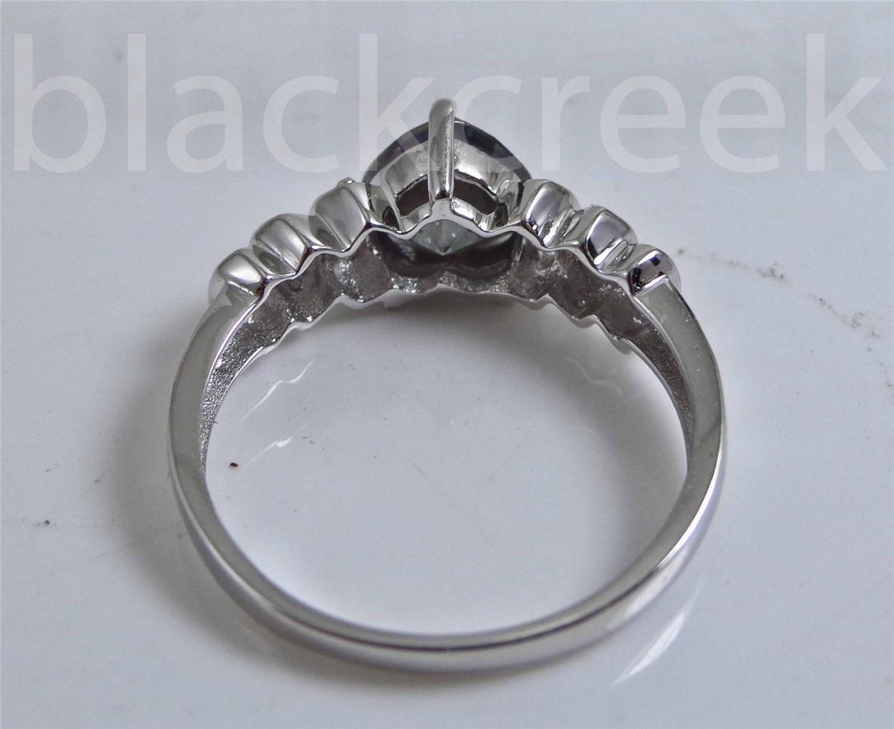 1.5 cttw Radiant Rainbow Topaz Heart 925 Sterling Silver Promise Ring Size 7