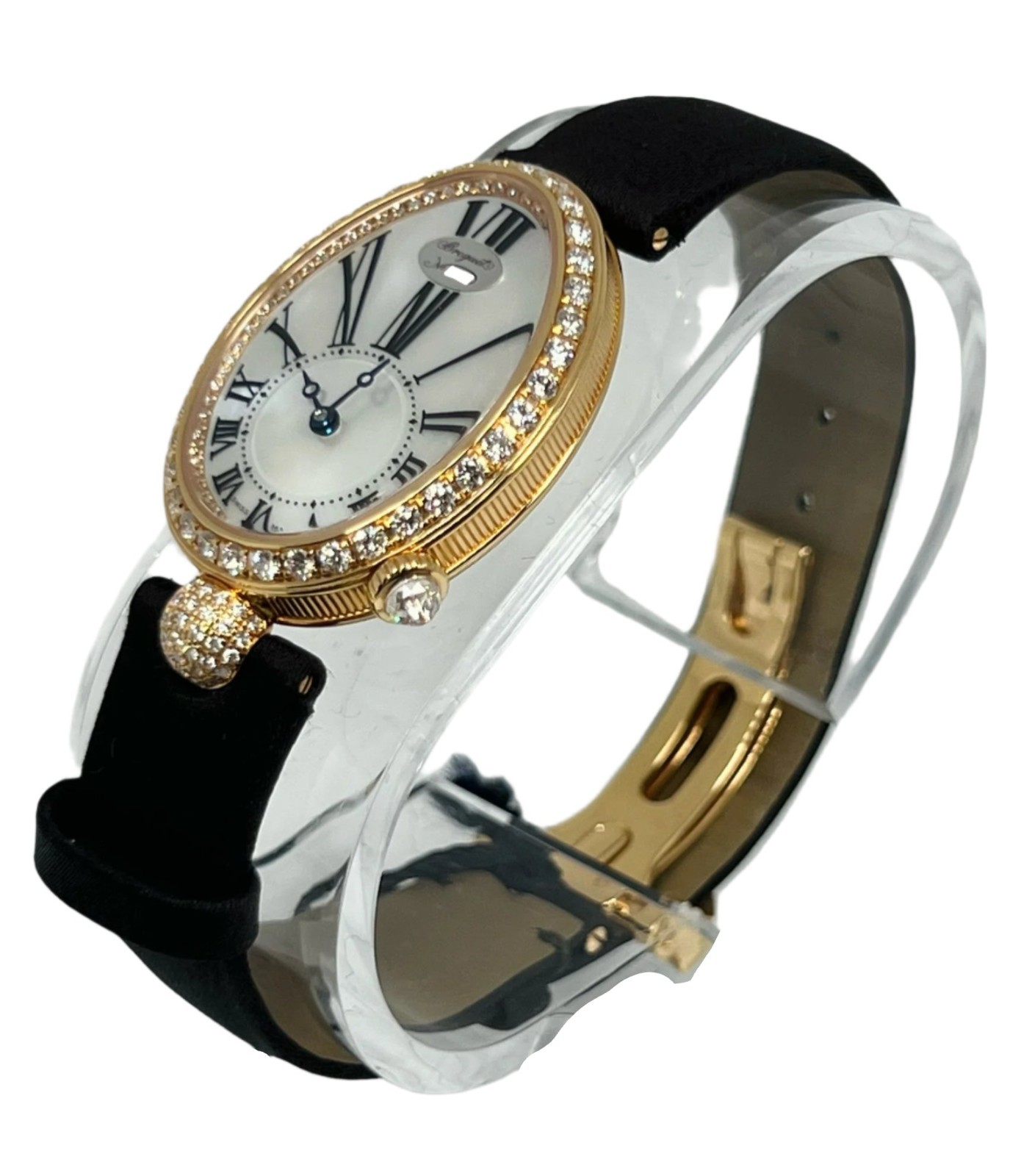 Breguet Reine de Naples 33×24.95mm 18K Rose Gold & Diamonds Lady’s Watch, 8928BR