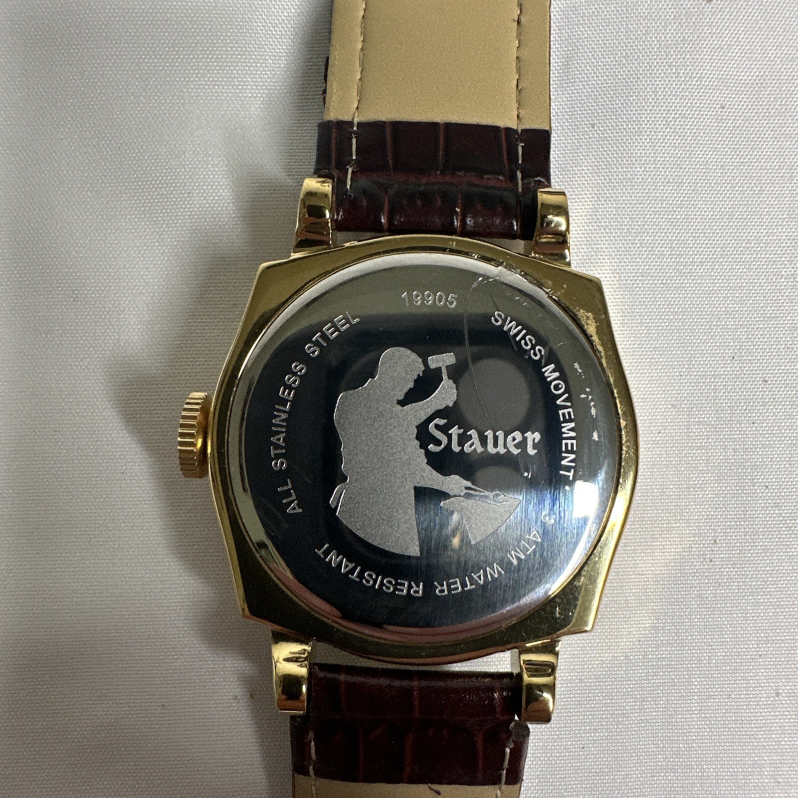 Stauer Men’s Watch Lot Of 3 See Pics, Need Batteries