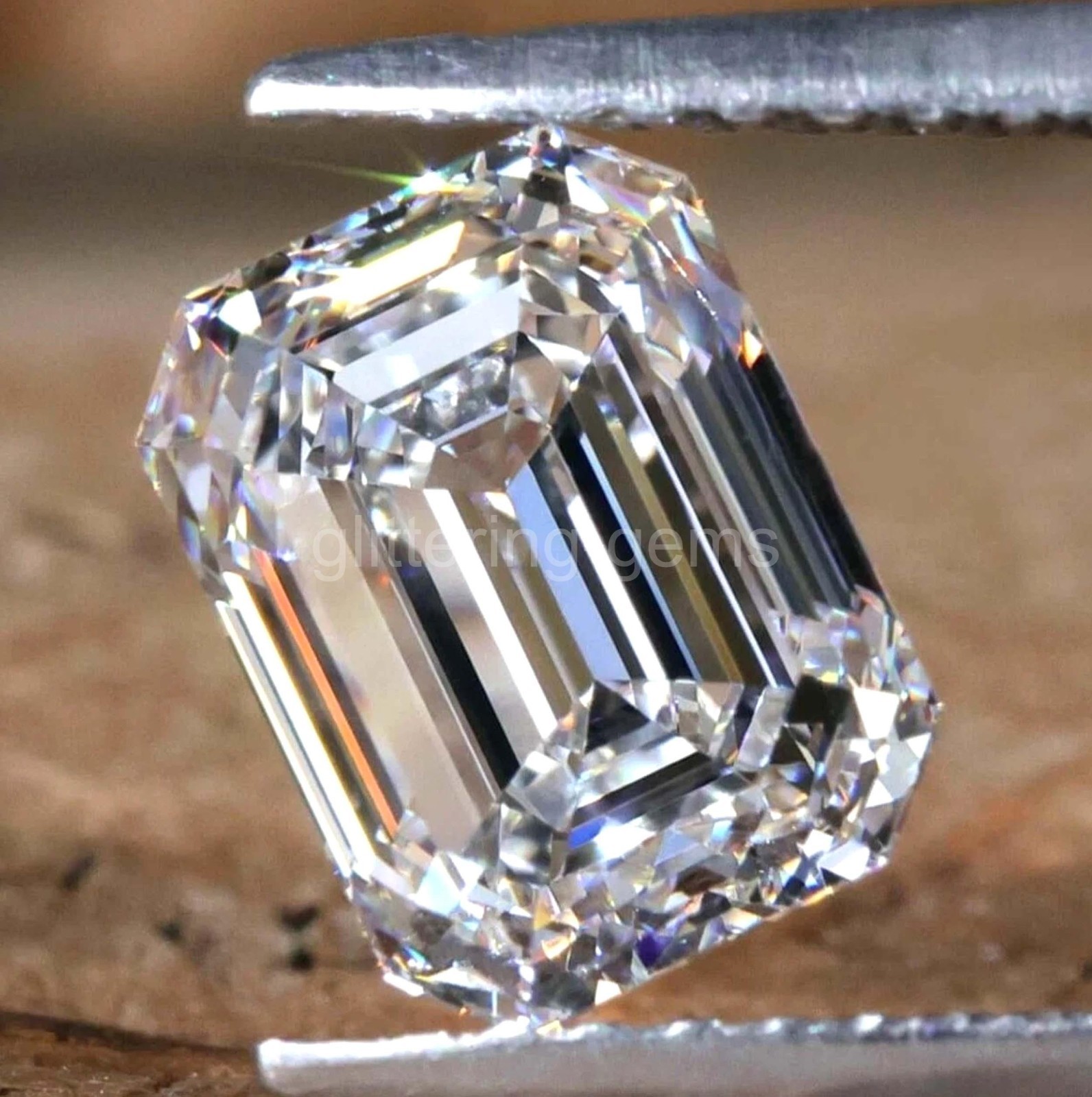 4.1 Carat Lab Grown CVD Diamond Emerald Cut VVS1 Clarity IGL Certified Gem 5DDA
