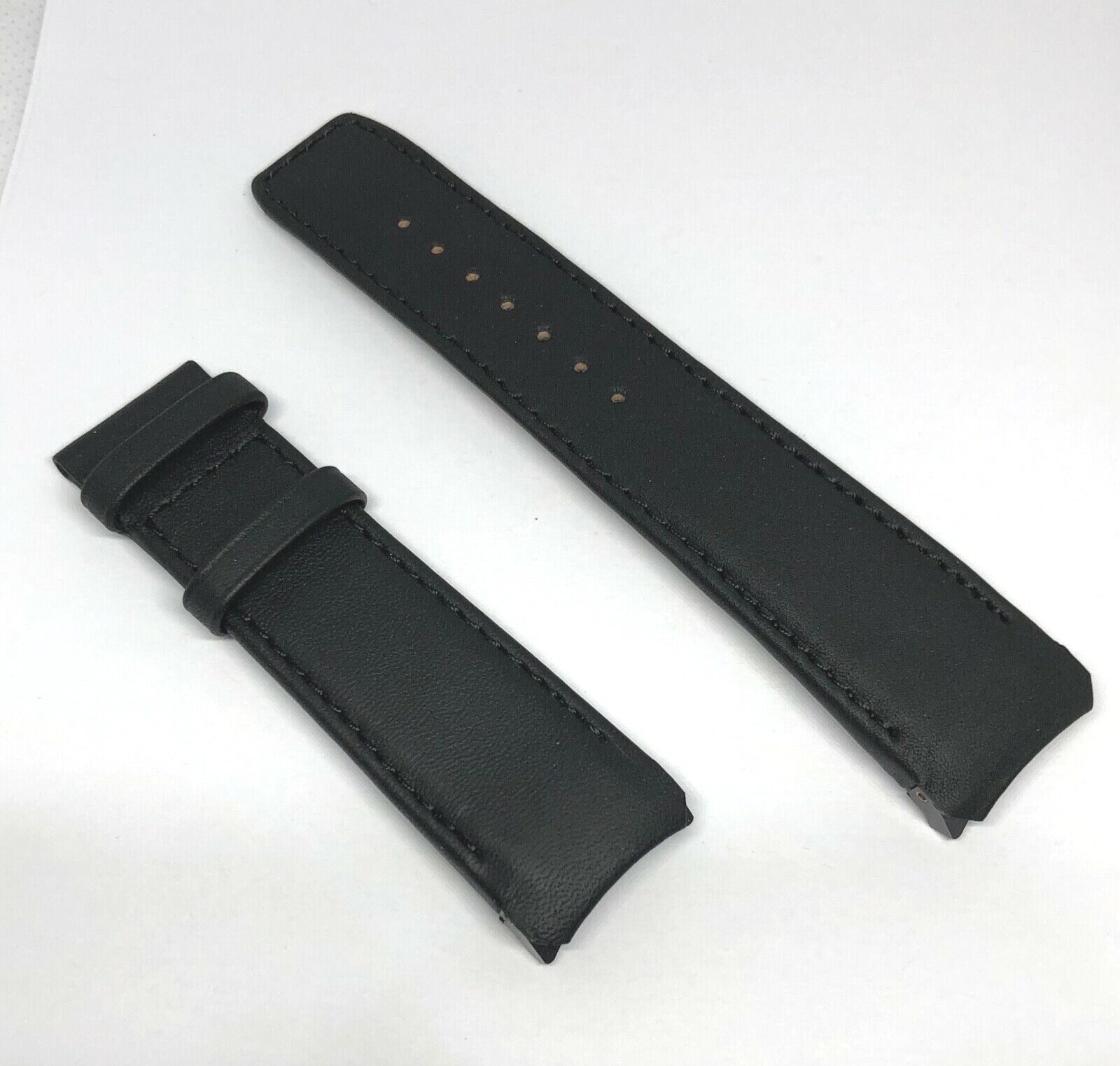 Original Tissot T-Touch Expert SOLAR T091420A Black Leather Watch Band Strap