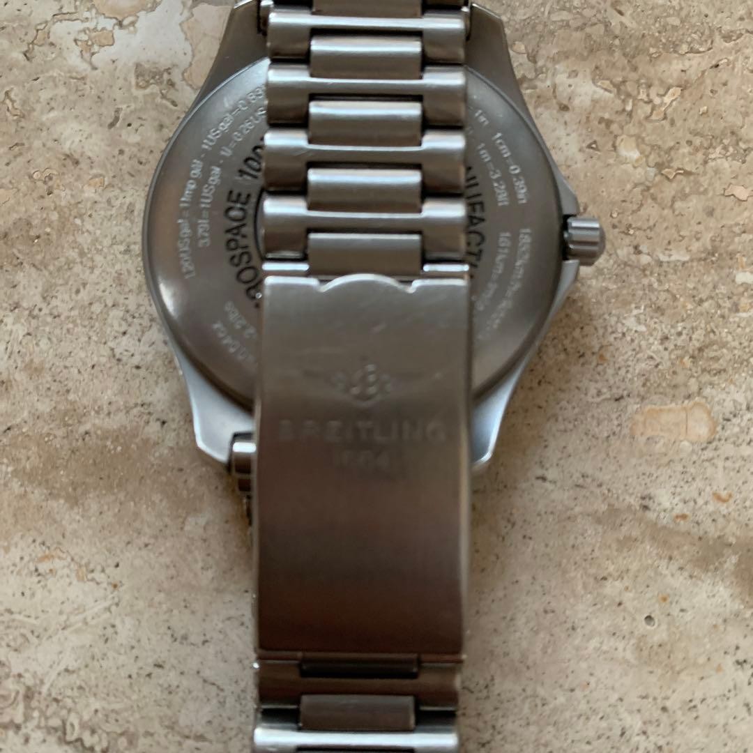 Working BREITLING Aerospace Aero Quartz Titanium Gray 16.5-17cm 6.50 -6.69in