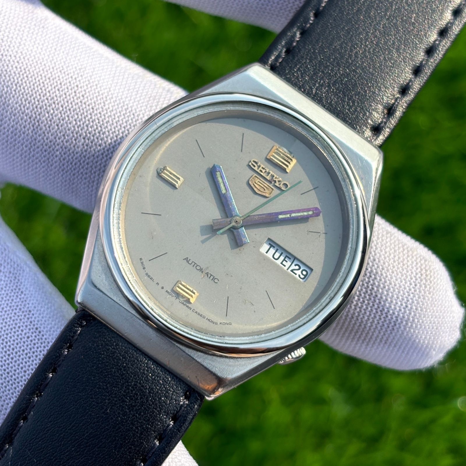 Vintage Seiko 5 Dress Formal Automatic Japan Made Men’s Watch 6309-8830