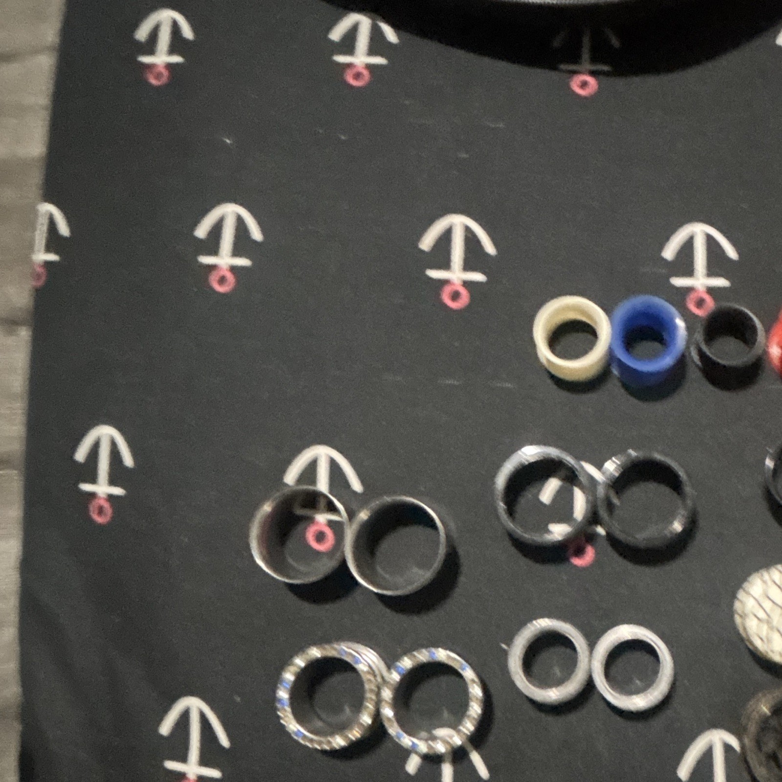 Mixed Lot Ear Plug & Tunnel Gauges Round Multicolor Acrylic Plastic Metal