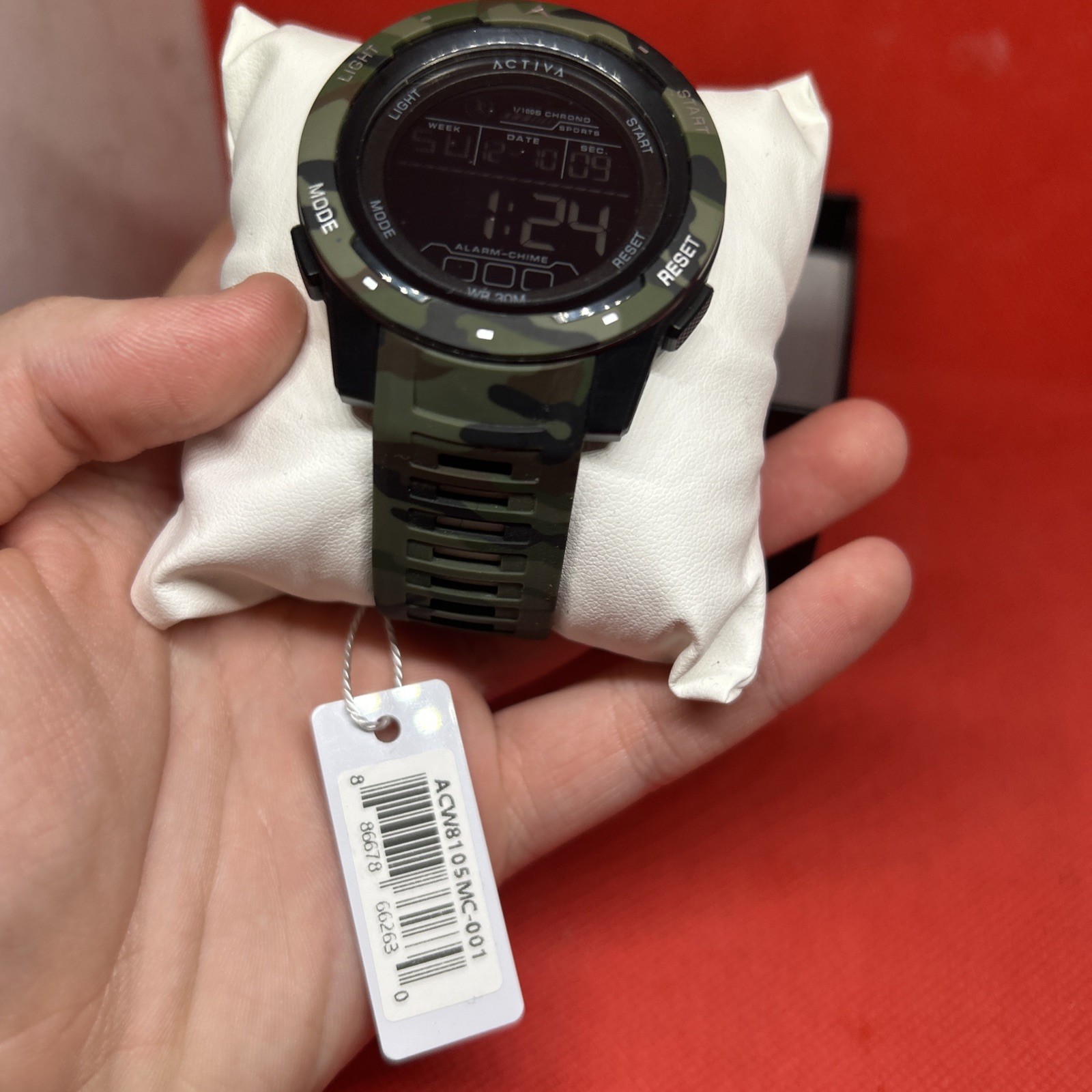 Activa X Invicta Men’s 45mm Camouflage Digital Watch (ACW8105MC-001 NEW Real
