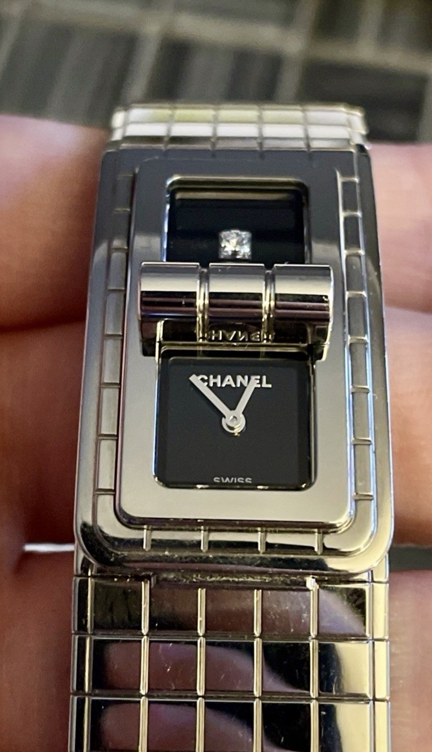 CHANEL Code Coco H5144 diamond black Dial Quartz Ladies Watch 6.8 Inches