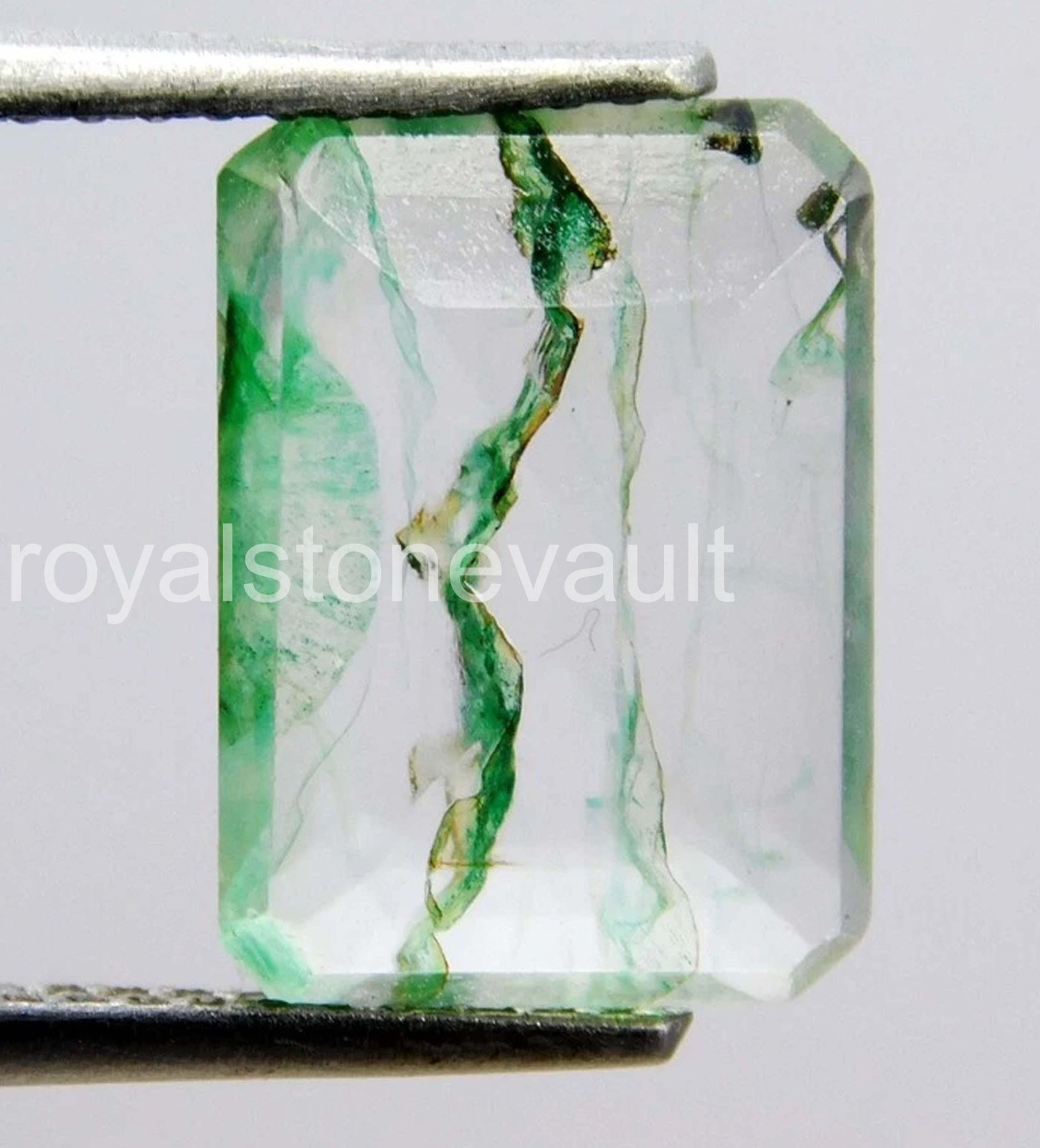 Natural 5.00 Carat Colombian Green Emerald Cut Certified Loose Gemstone ” 5DOJ