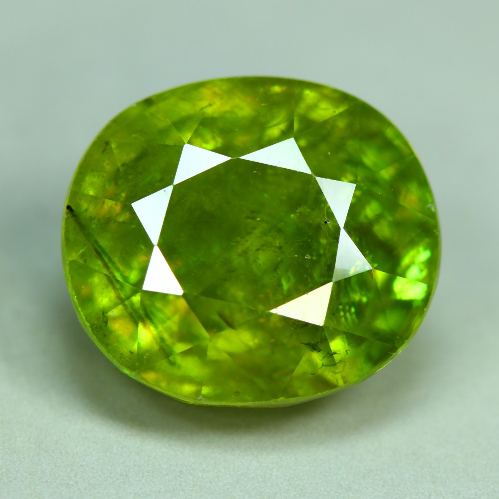 7.36 Cts_Excellent Sparkling_100 % Natural Unheated Titanite Green Sphene
