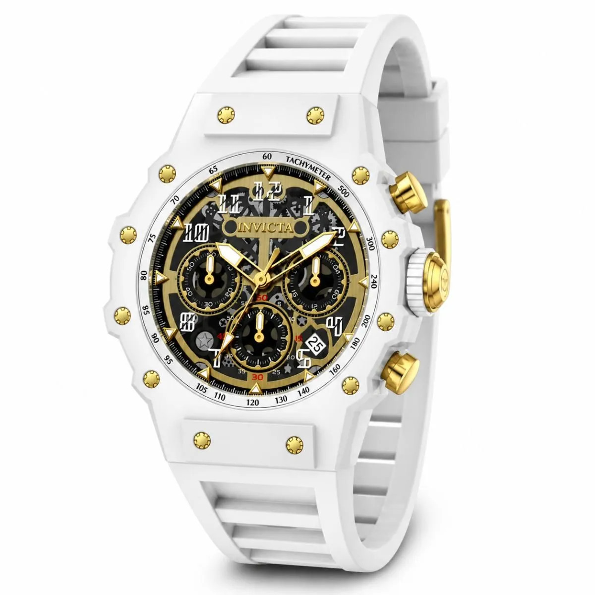 Invicta Racing Vaulthan Men’s Watch – 44mm, White (69649)