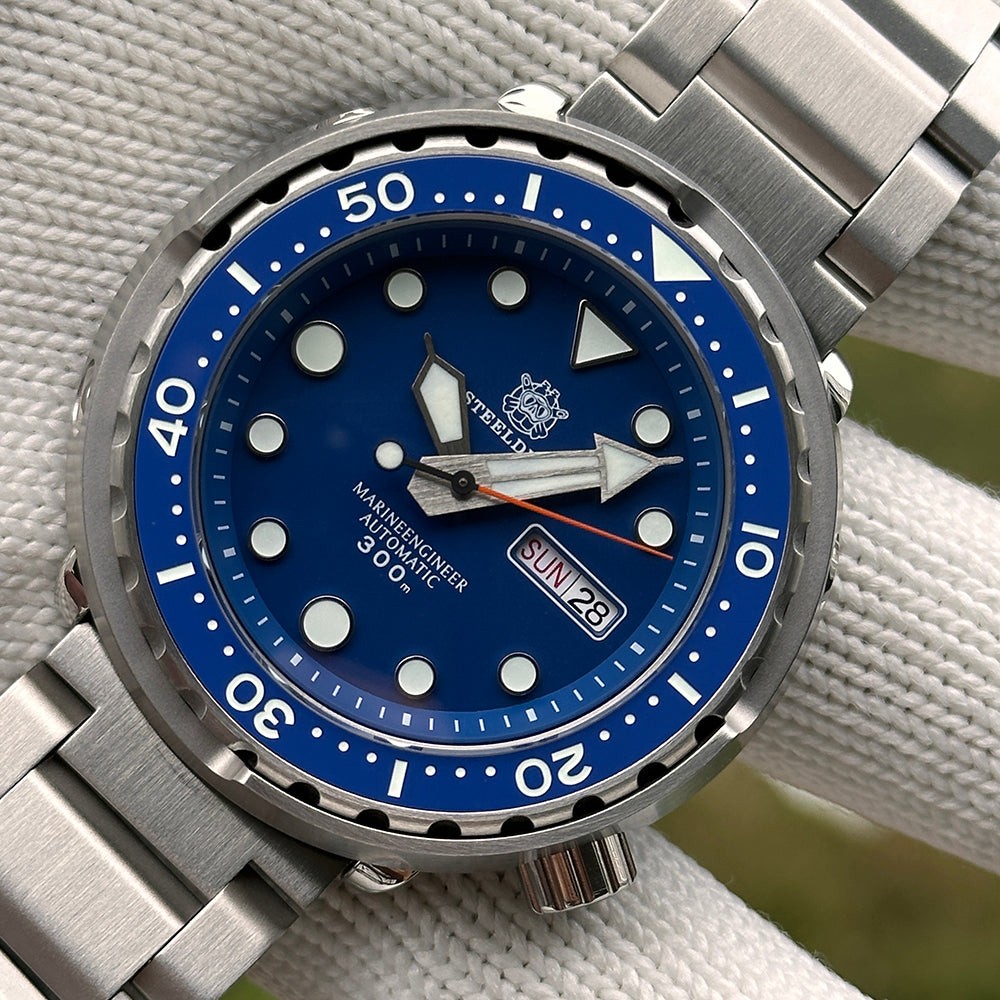 STEELDIVE SD1975W Mens 47.5mm Automatic Dive Watch NH36 Sapphire Steel