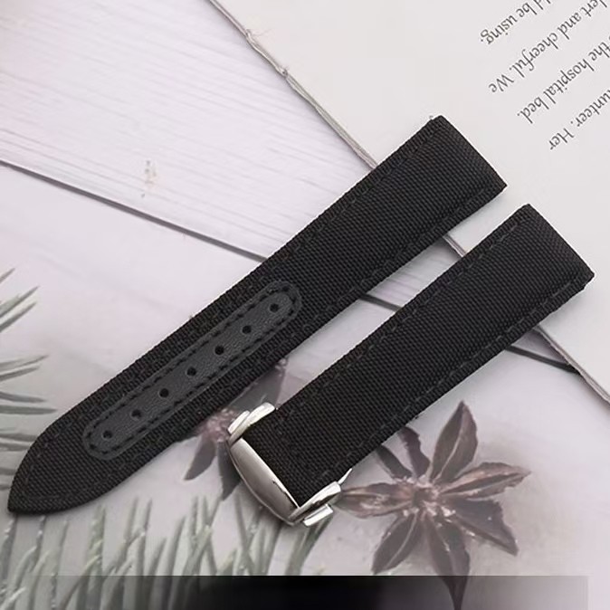19 20 21 22 mm Nylon Watch Band Deployment Clasp For Omega Speedmaster Moonwatch
