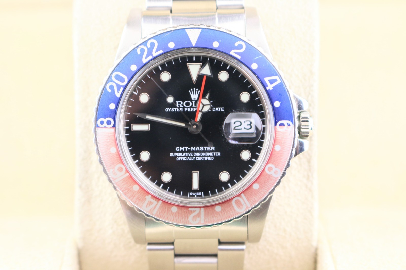 1984 Rolex GMT-Master Pepsi 16750 Black Dial SS Oyster No Papers 40mm
