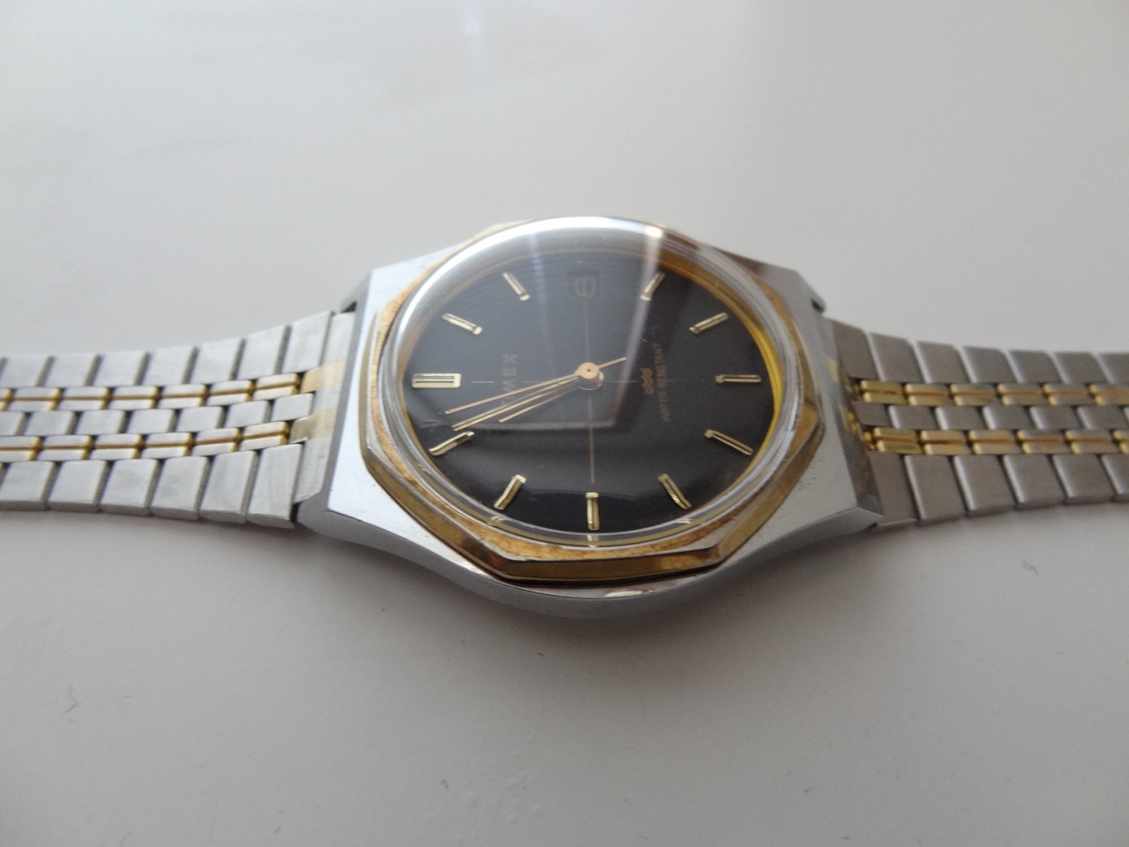Timex hand-wound mechanical dress watch