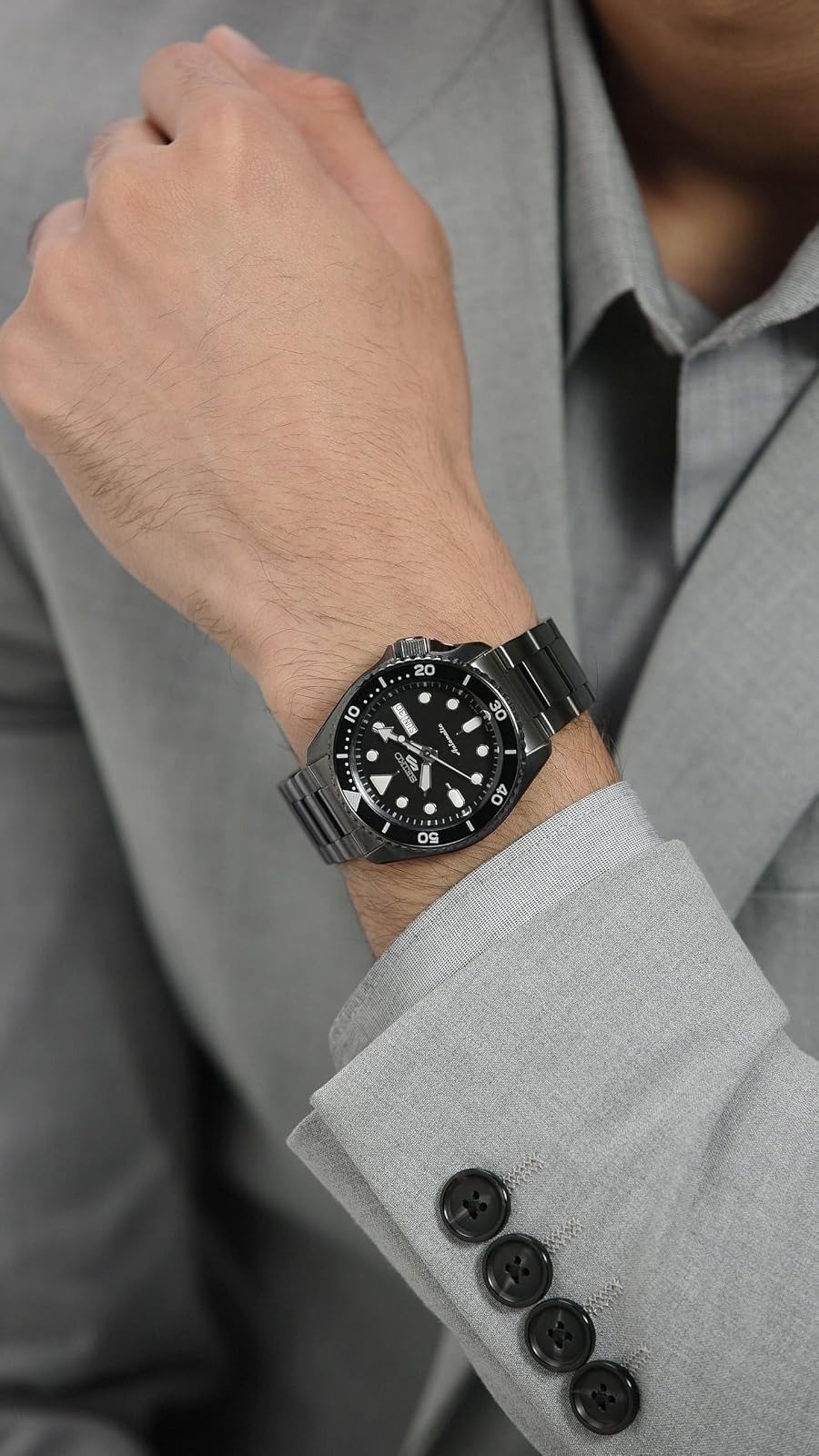 Seiko 5 Sports Men’s Analog Automatic Watch SRPD65K1 – Waterproof