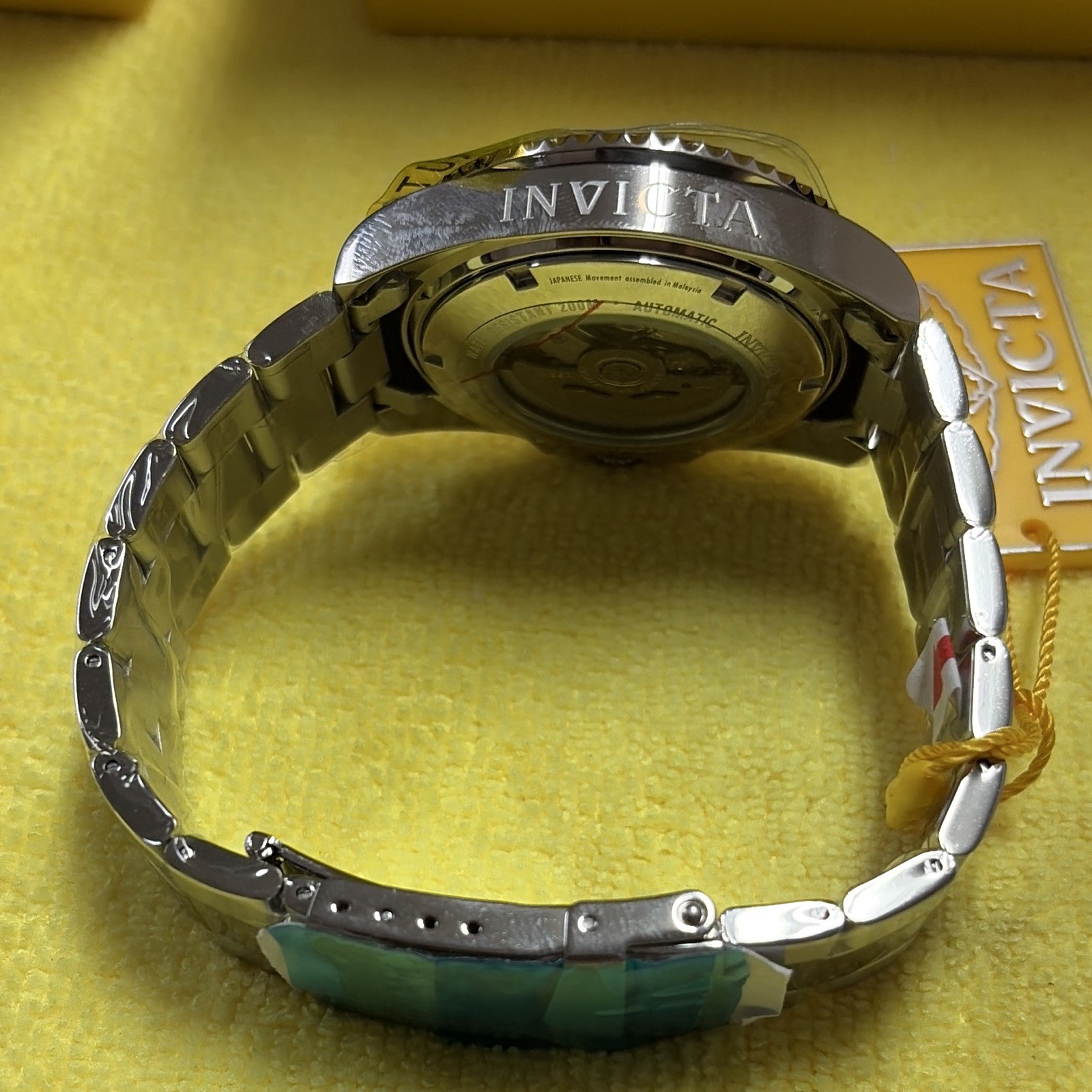 36972 Invicta Pro Diver Automatic Date Blue Dial Steel Bracelet WR 200m 44mm Box