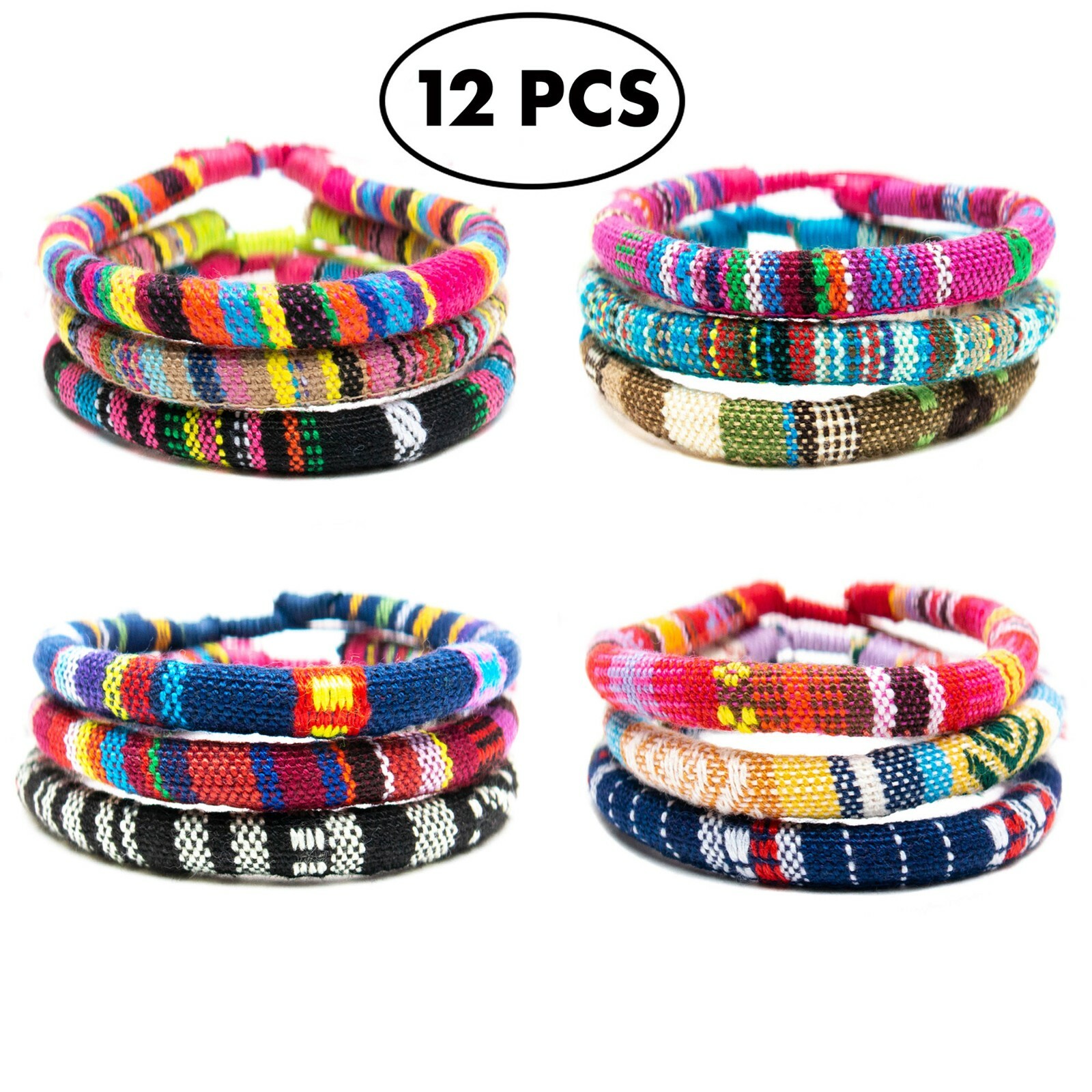 12 VSCO Bracelets for Teen Girls, VISCO Girl Braided Friendship Bracelets