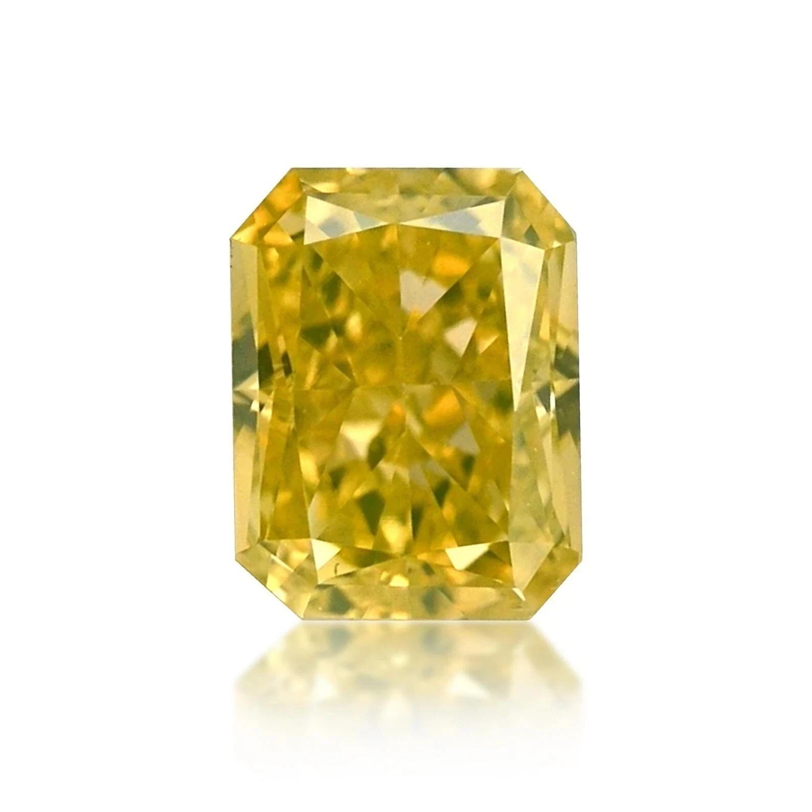 Certified 50.5 Ct Natural Emerald Cut Cambodian Yellow Zircon Loose Gemstone