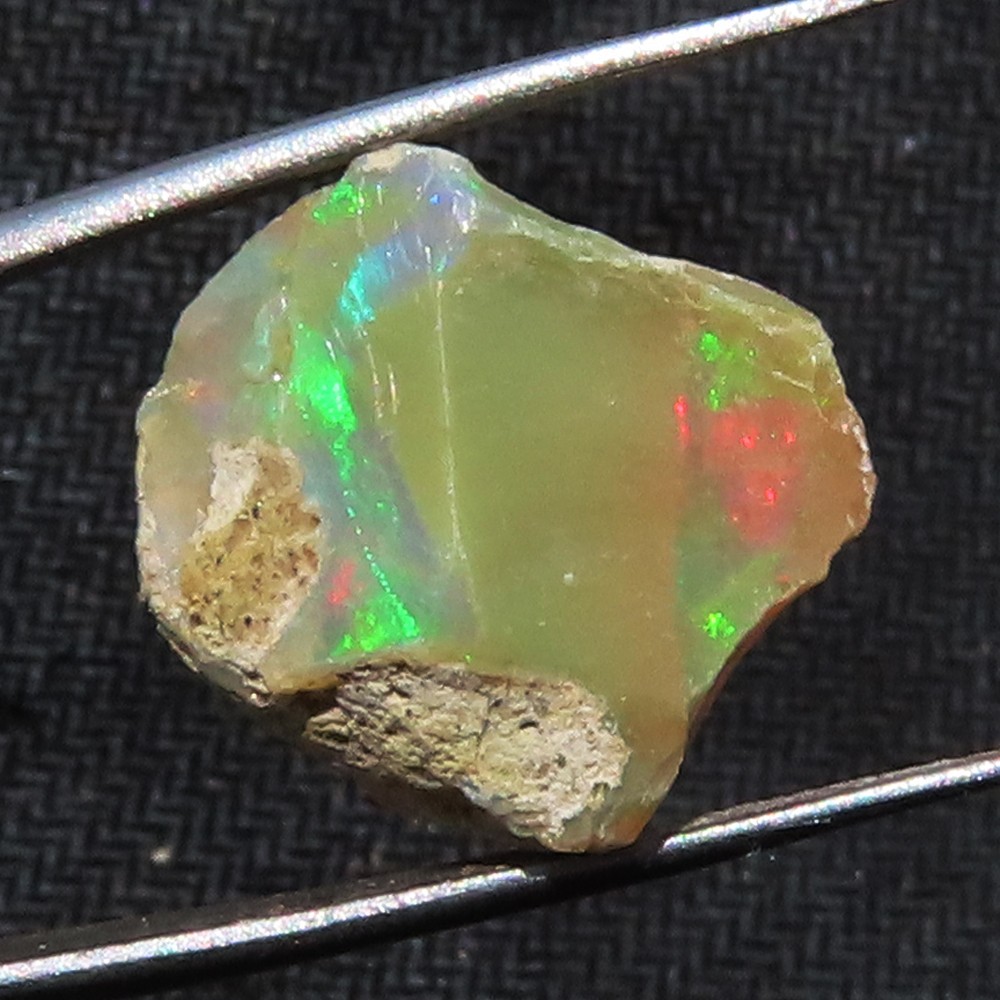 10.95 CT 14x18x10mm Genuine Ethiopian Opal Welo Rough Crystal Uncut Rough RT71