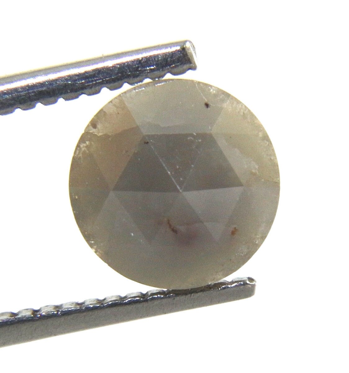 2.00 cts Natural Round Shape Gray Color Rose Cut Diamond 7.69-7.75×3.65 MM