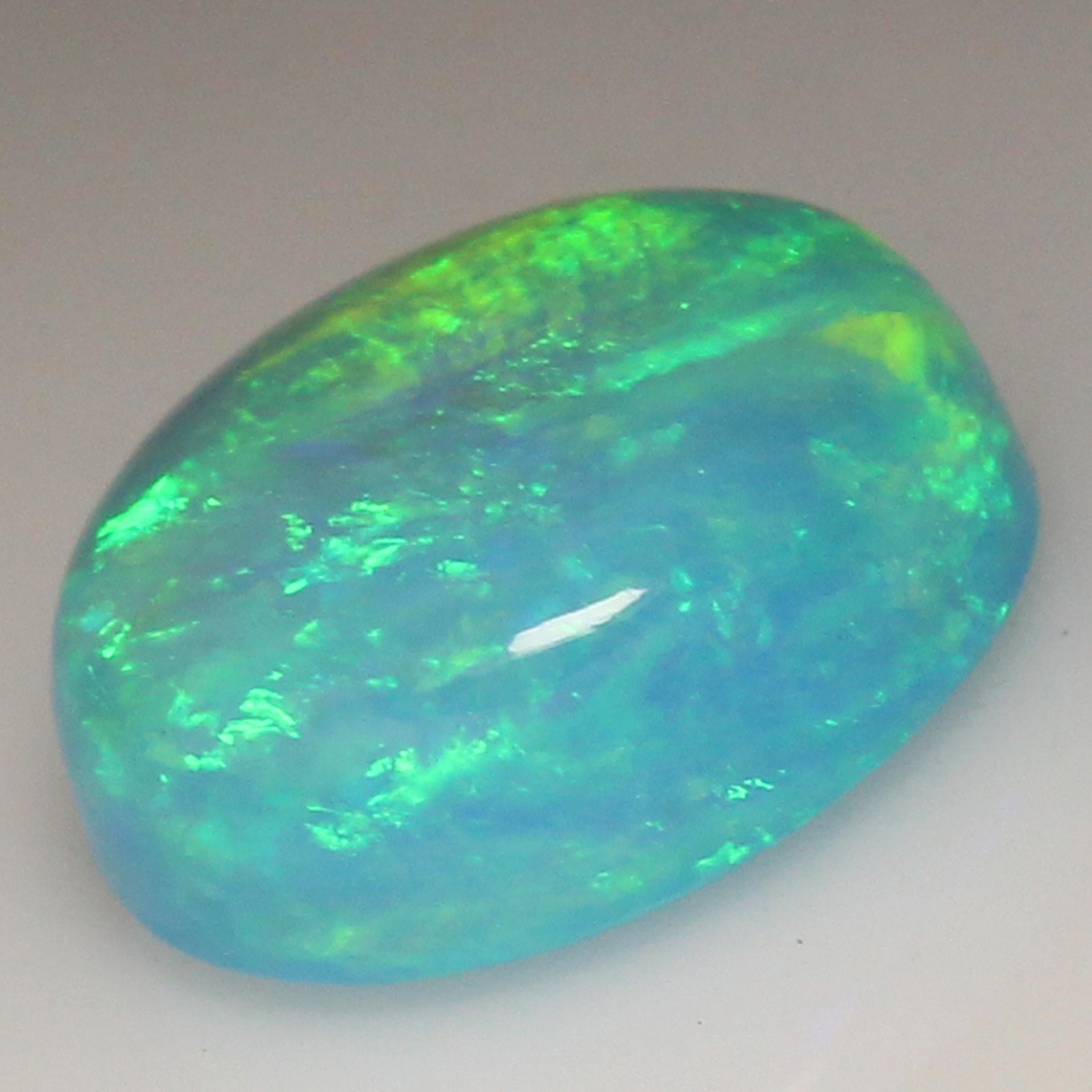 Certified Natural Machu Picchu Blue Fire Opal 6×8 MM Oval Stunning Gemstone