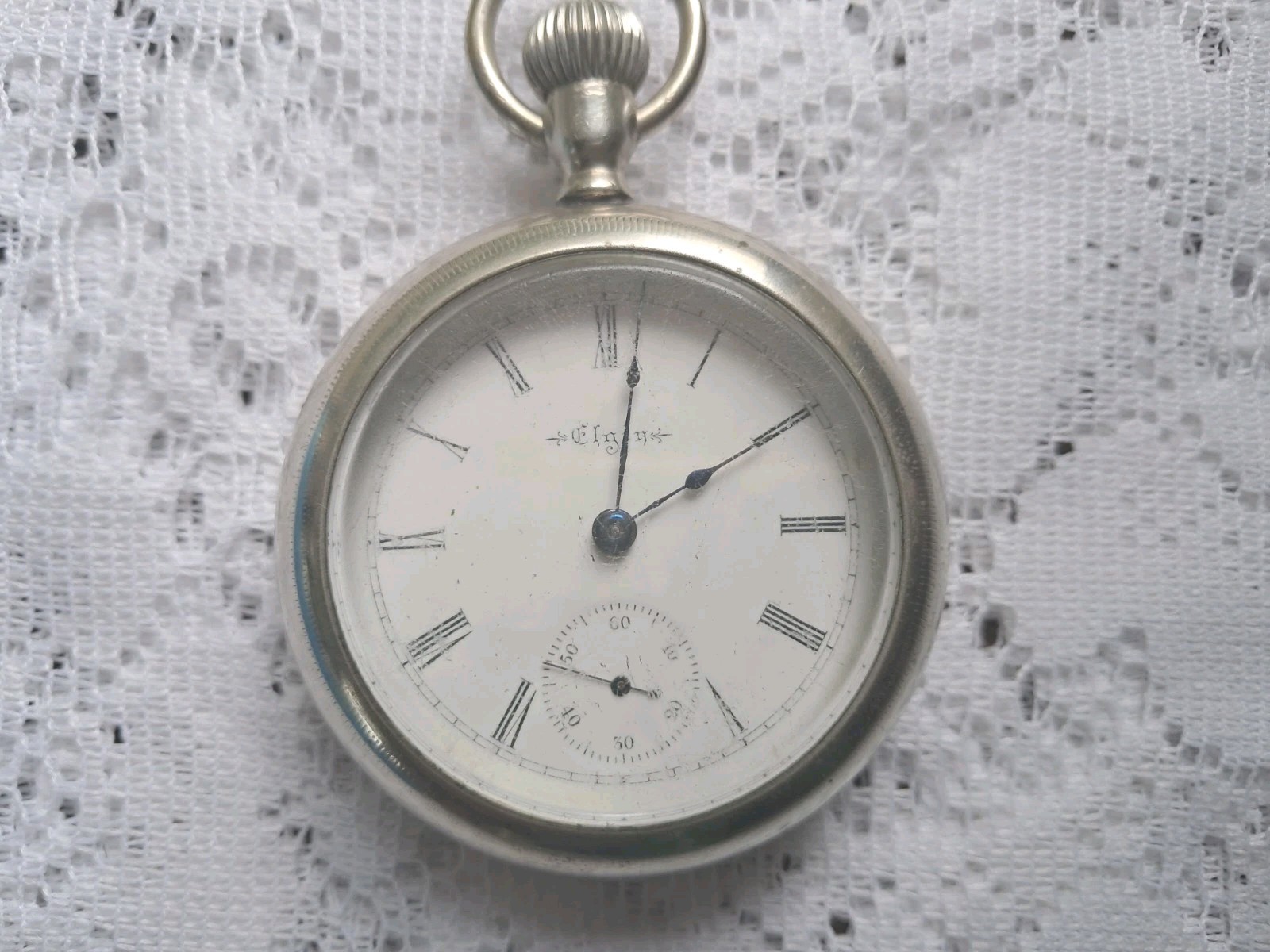 Elgin Railroad Vintage Pocket Watch open face needs service