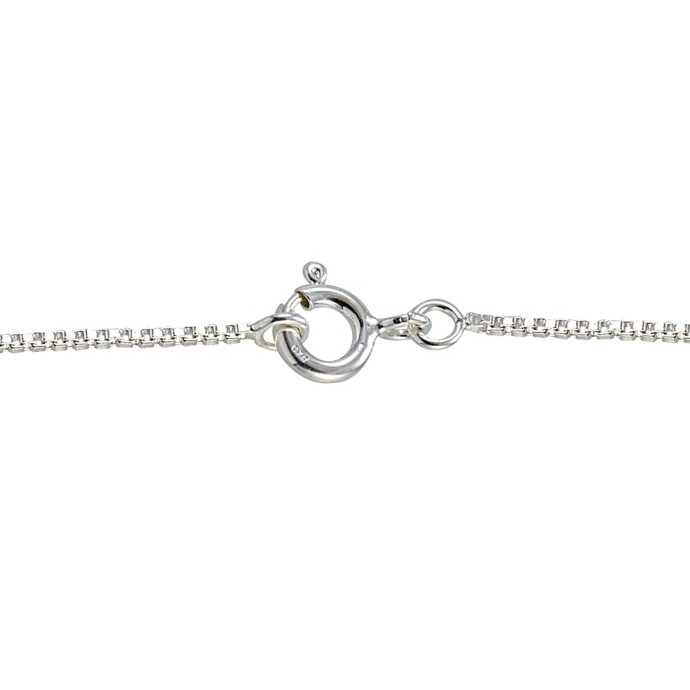 .925 Sterling Silver 1mm Box Chain Necklace in Lengths 14-30