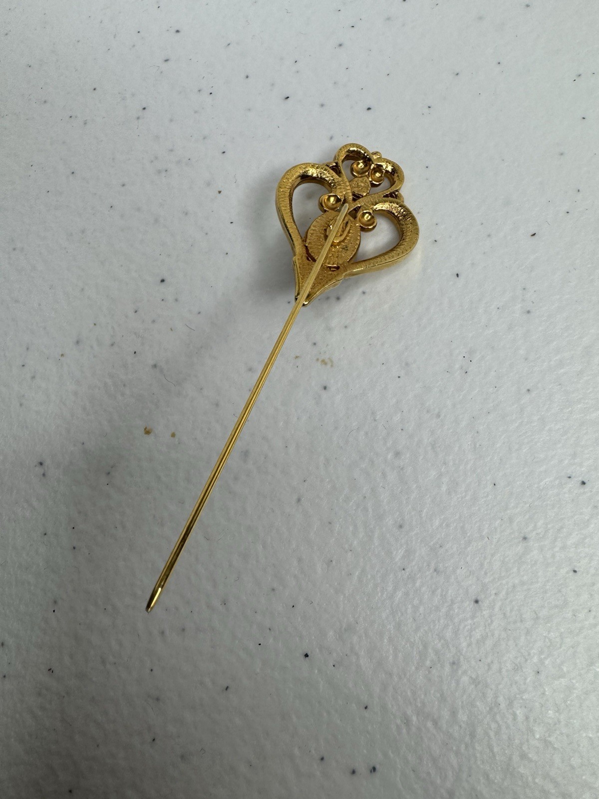 Vintage Black and Gold Elegant Stick Pin Free Shipping