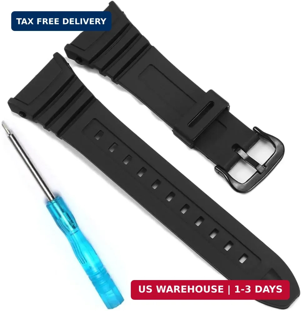 Replacement Strap for Casio Men’s W-96H W96H-1BV Sport Watch Band 10076822 W96H