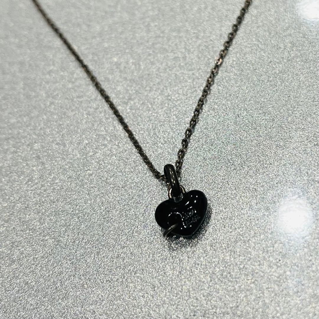 jam home made Black Heart Shaped Necklace 925