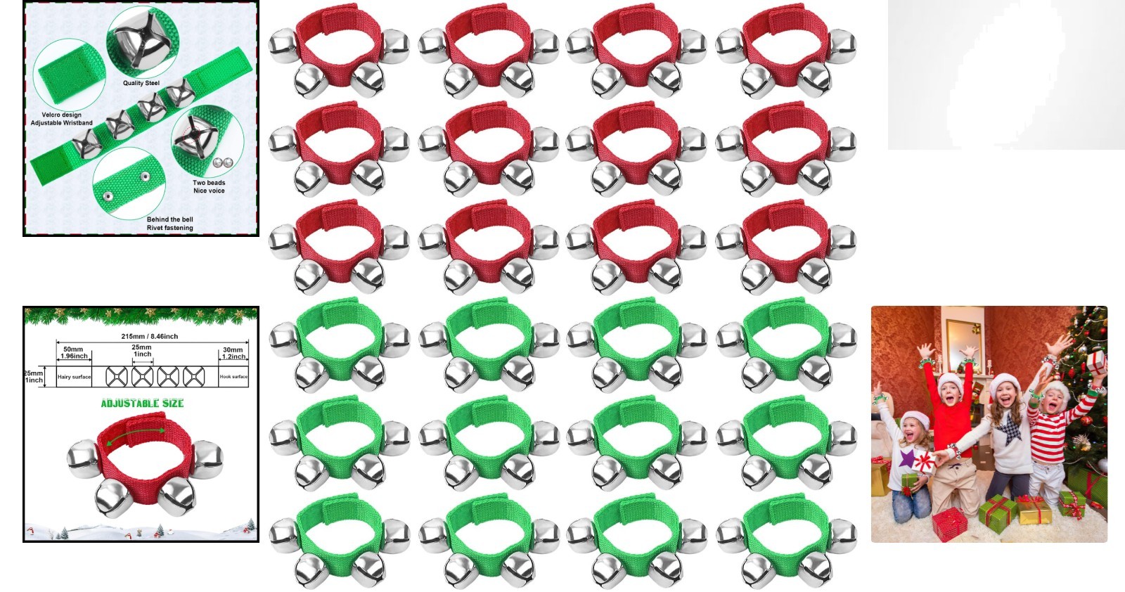 Loud and Clear 24PCS Jingle Bell Bracelets – Party Favors for Every Celebration