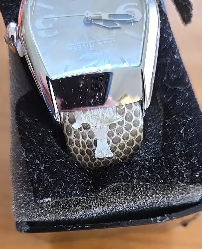 Two Joan Rivers Classics V377 Ladies Watch Leather Japan Movement & Extra Watch