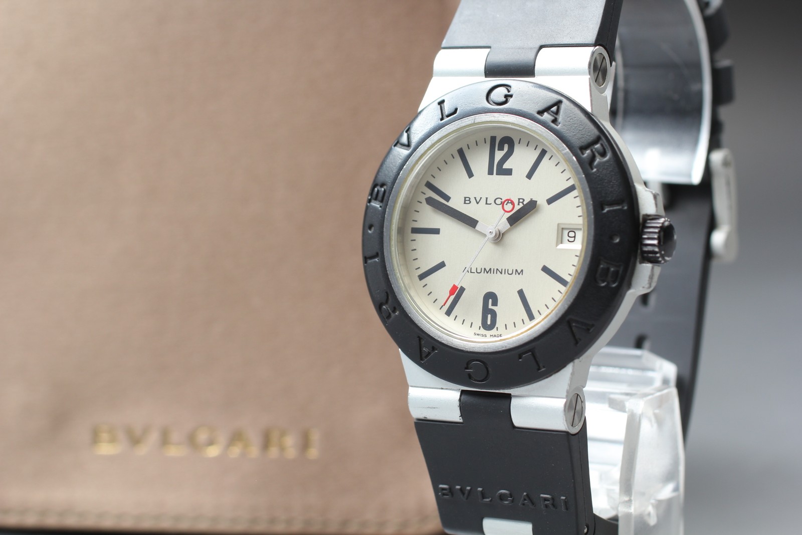 [Exc+5 w/ Case] Bvlgari Aluminium AL38A Automatic White Dial 38mm Men’s Watch