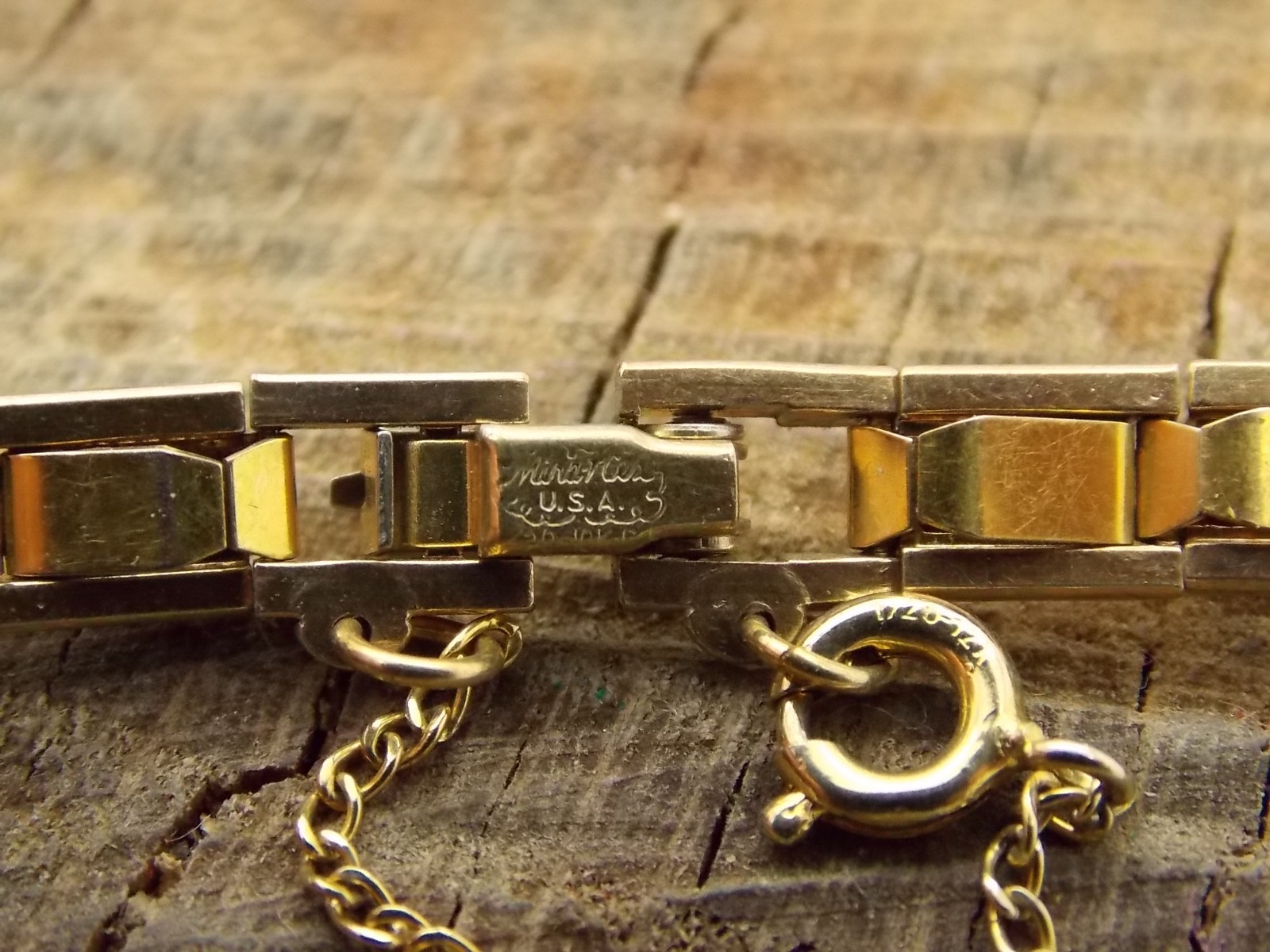 Unused Mira-Flex Vintage NOS Watch Band C-Ring Butterfly Clasp Gold Filled