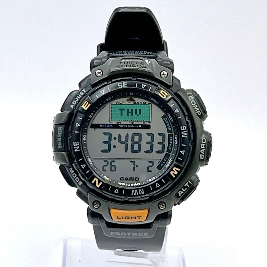 CASIO PROTREK PRG 40 Triple Sensor Men’s Wristwatch Working