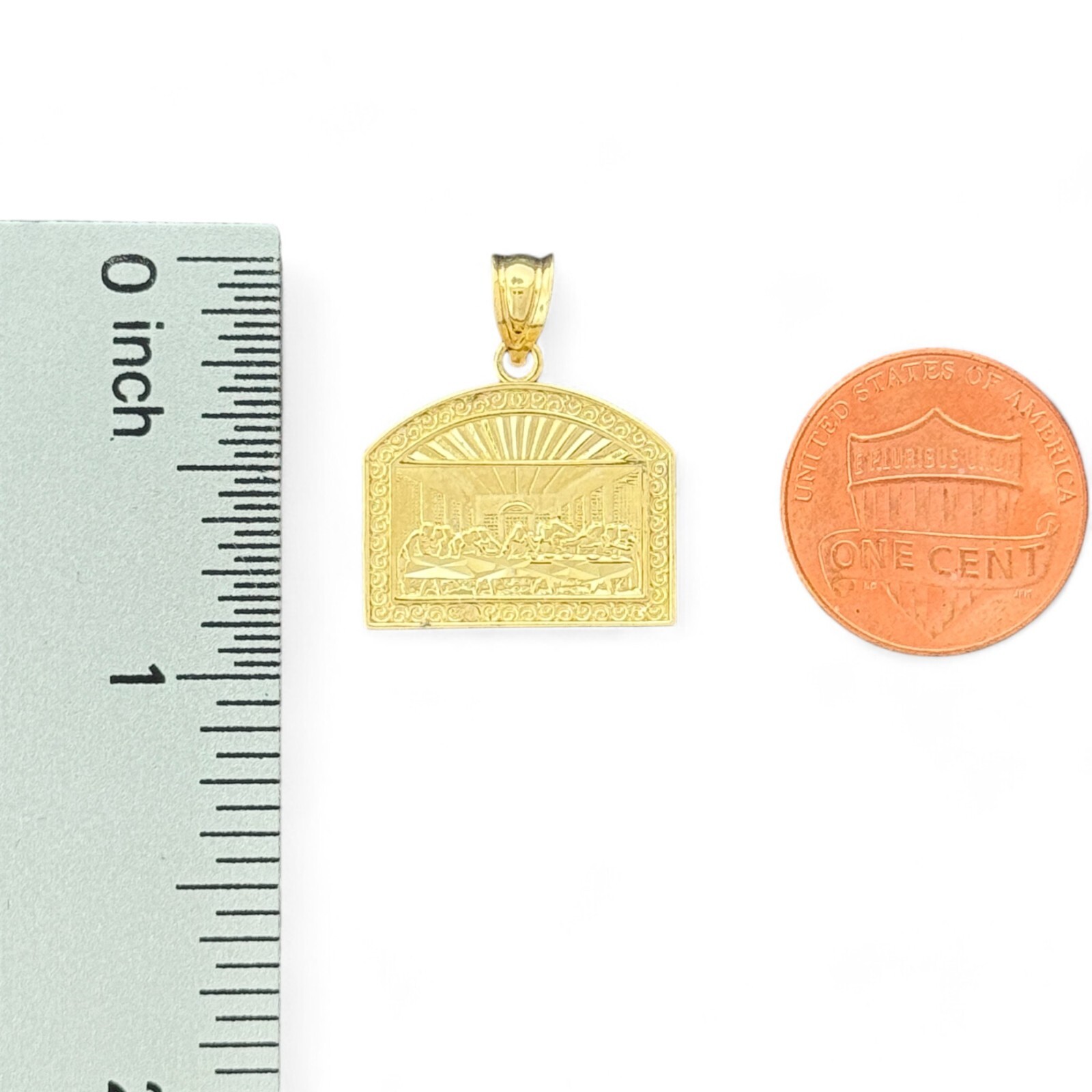 10KT Gold Last Supper Pendant – 1.8 Grm, Brand New