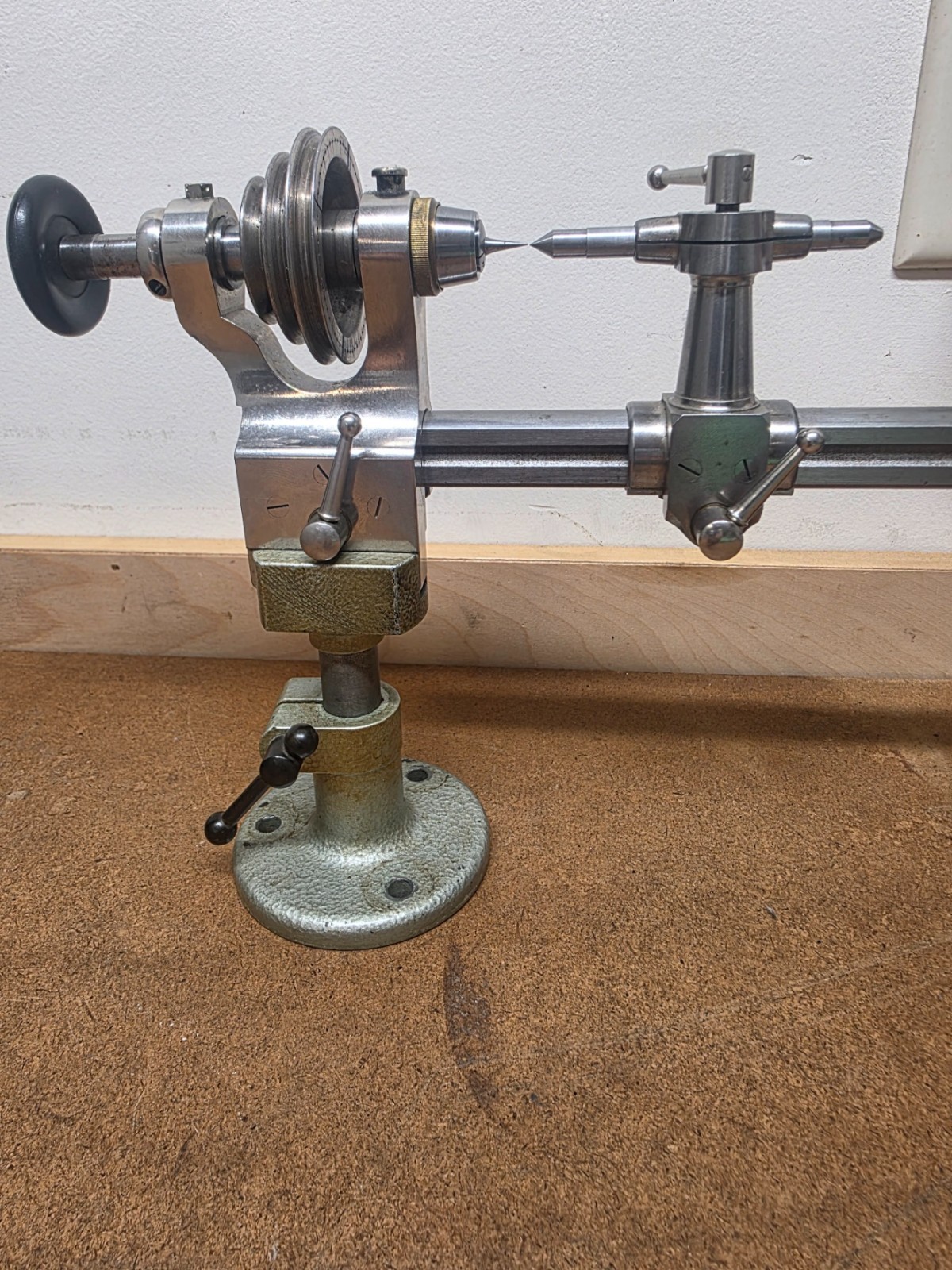 Watchmakers Lorch 8mm Lathe Kit Box Vintage Cross Slide, face plate, original