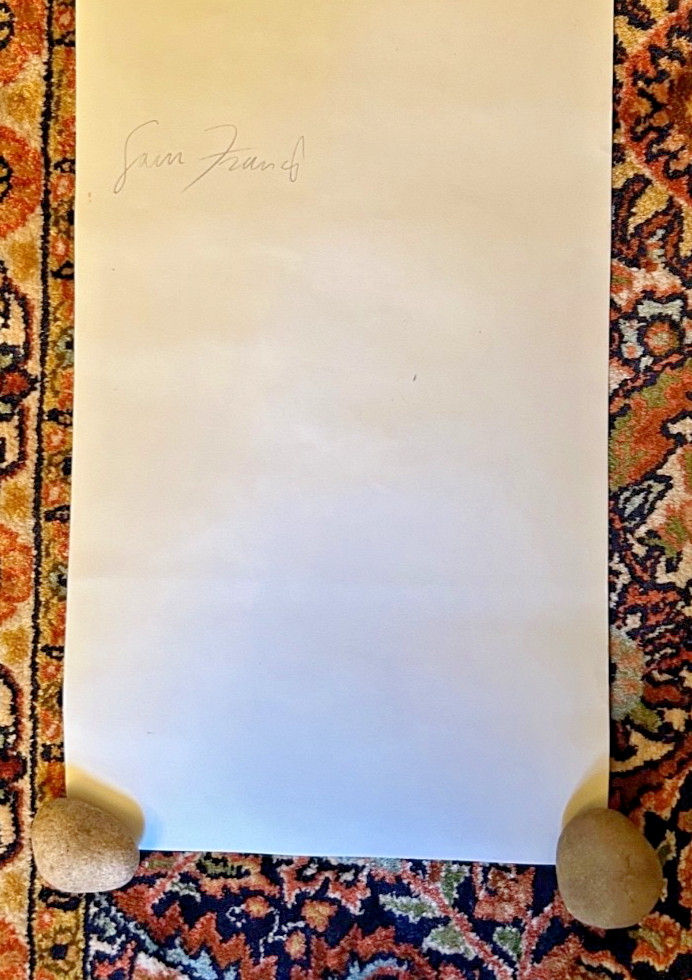 Swatch Art Special – Sam Francis Limited Edition Lithograph – 30 x 8 in – 1992